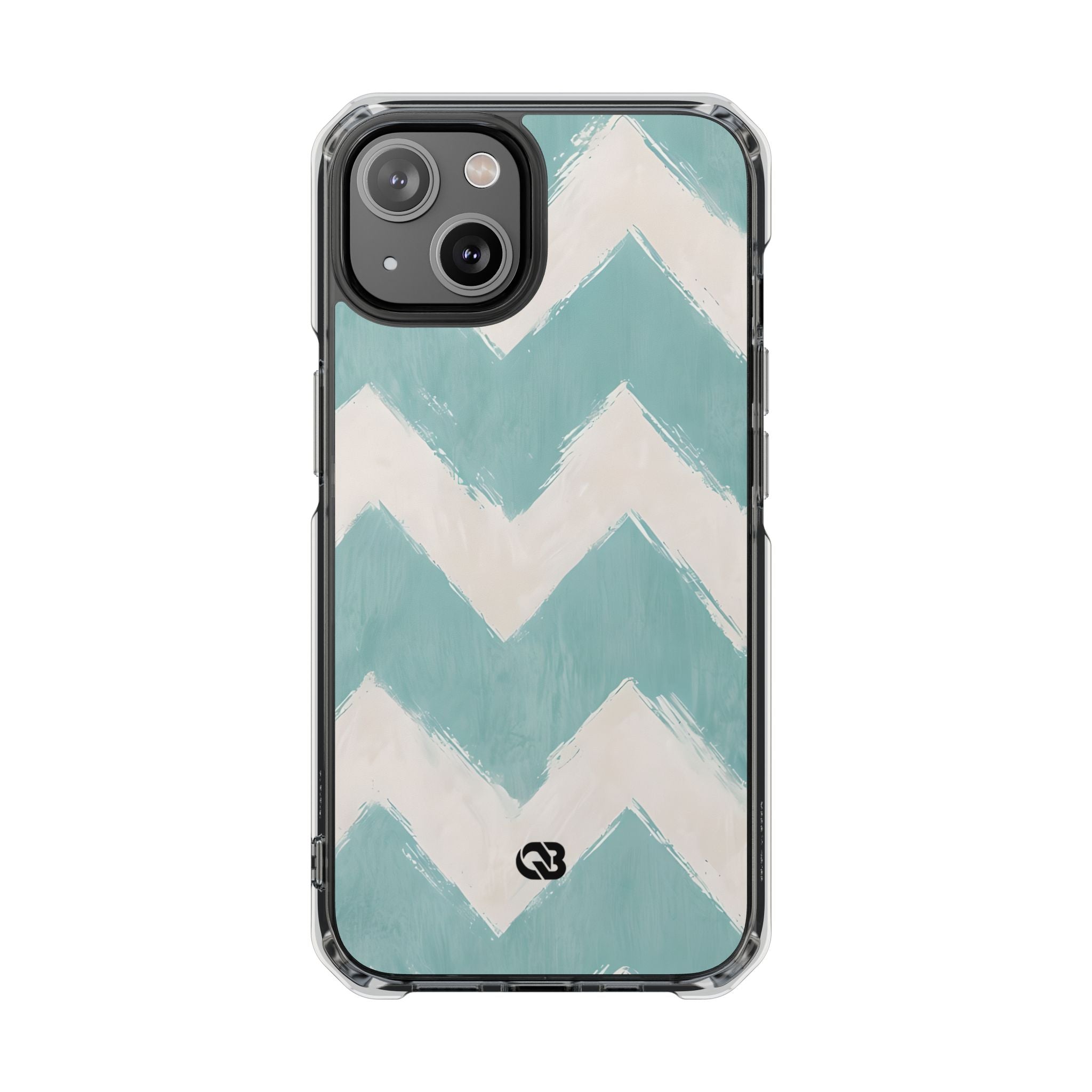 Teal Painted Chevron · Custodia Impact per iPhone · Magsafe