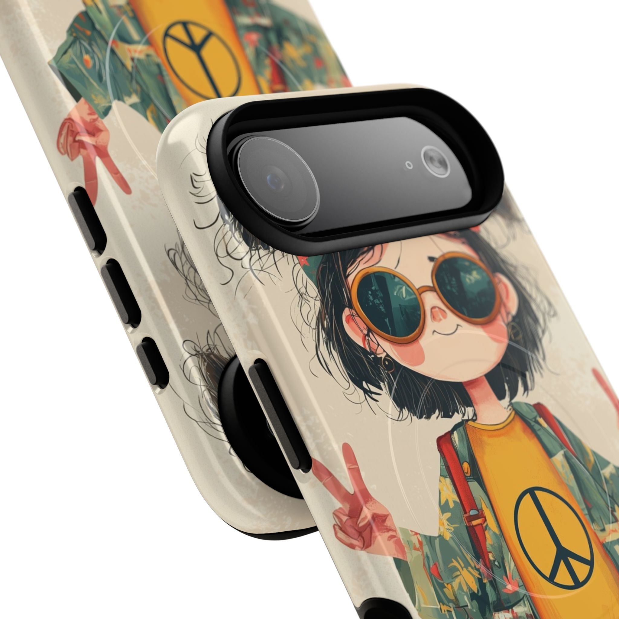 Peace Pigtails iPhone 17 Air Case - Tough+ - CASE•BOB