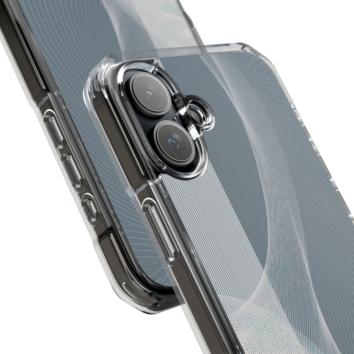 Grey Impact MagSafe Phone Case for iPhone - Slate Mesh Horizon
