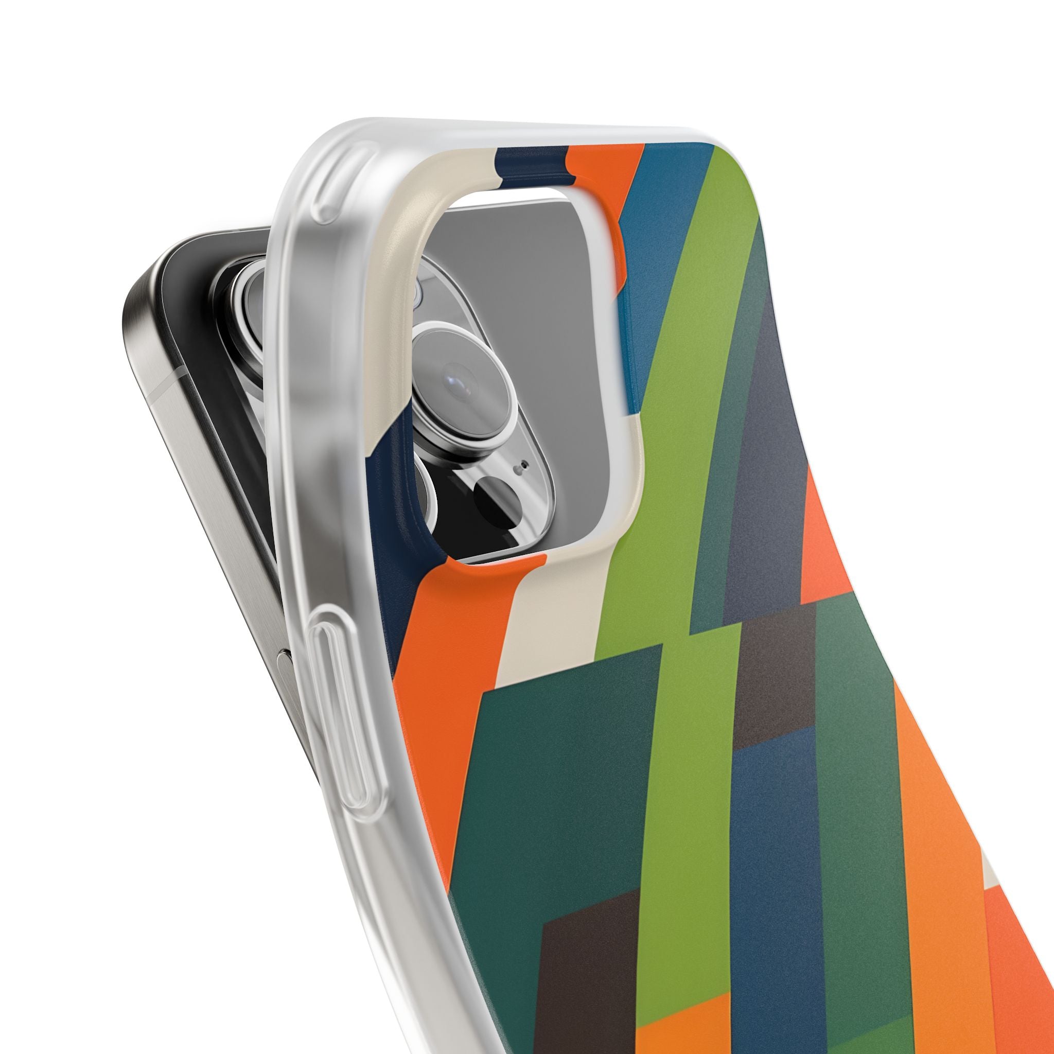 Angled Retro Mosaic · Soft Handyhülle für iPhone