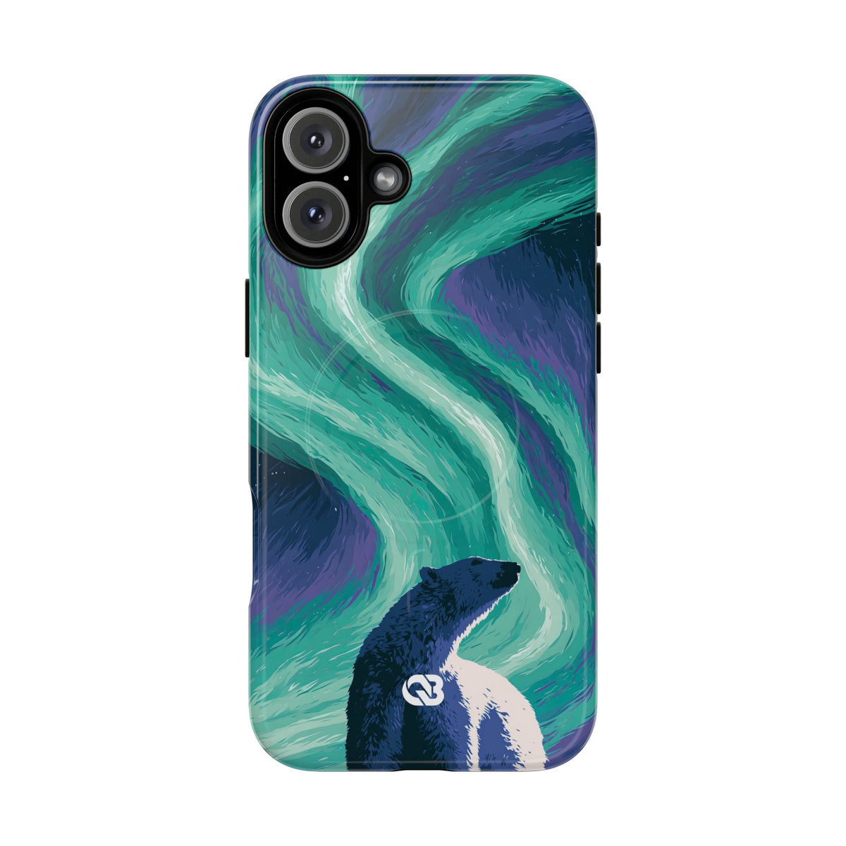 Arctic Aurora Bear · Tough 2.0 Magnetic Phone Case for iPhone · Teal