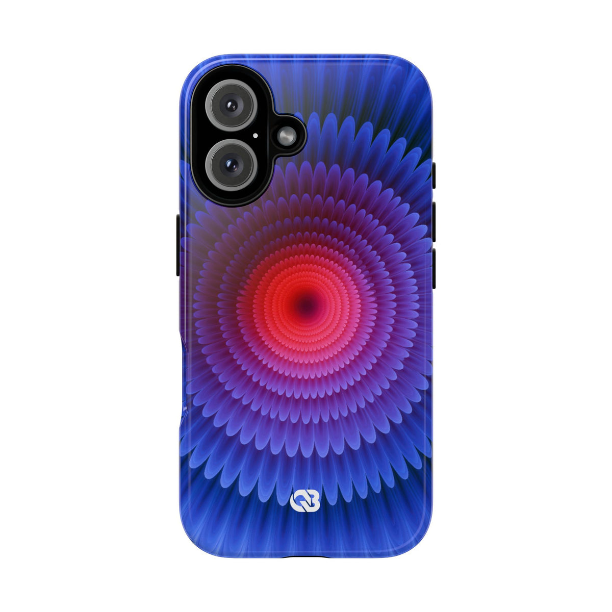 Radial Spectrum Bloom · Tough Phone Case for iPhone · Blue