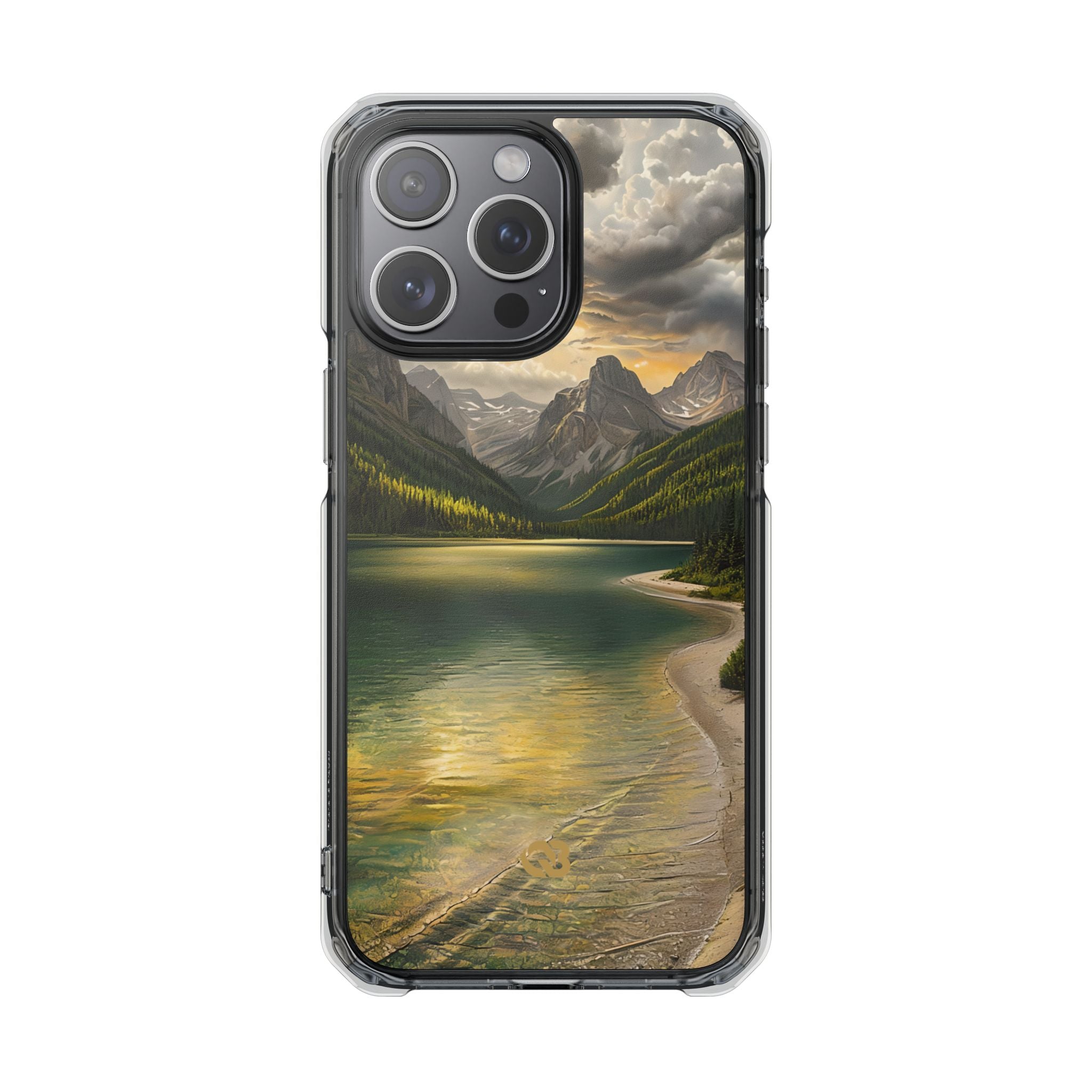 Gilded Mountain Lake · Coque de téléphone Impact pour iPhone · MagSafe