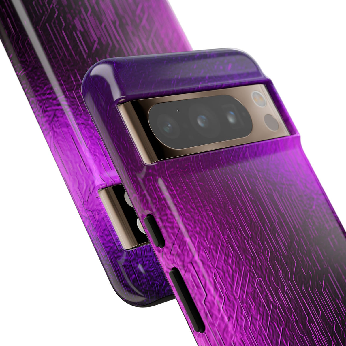 Violet Cyber Circuit · Tough Phone Case for Pixel · Purple