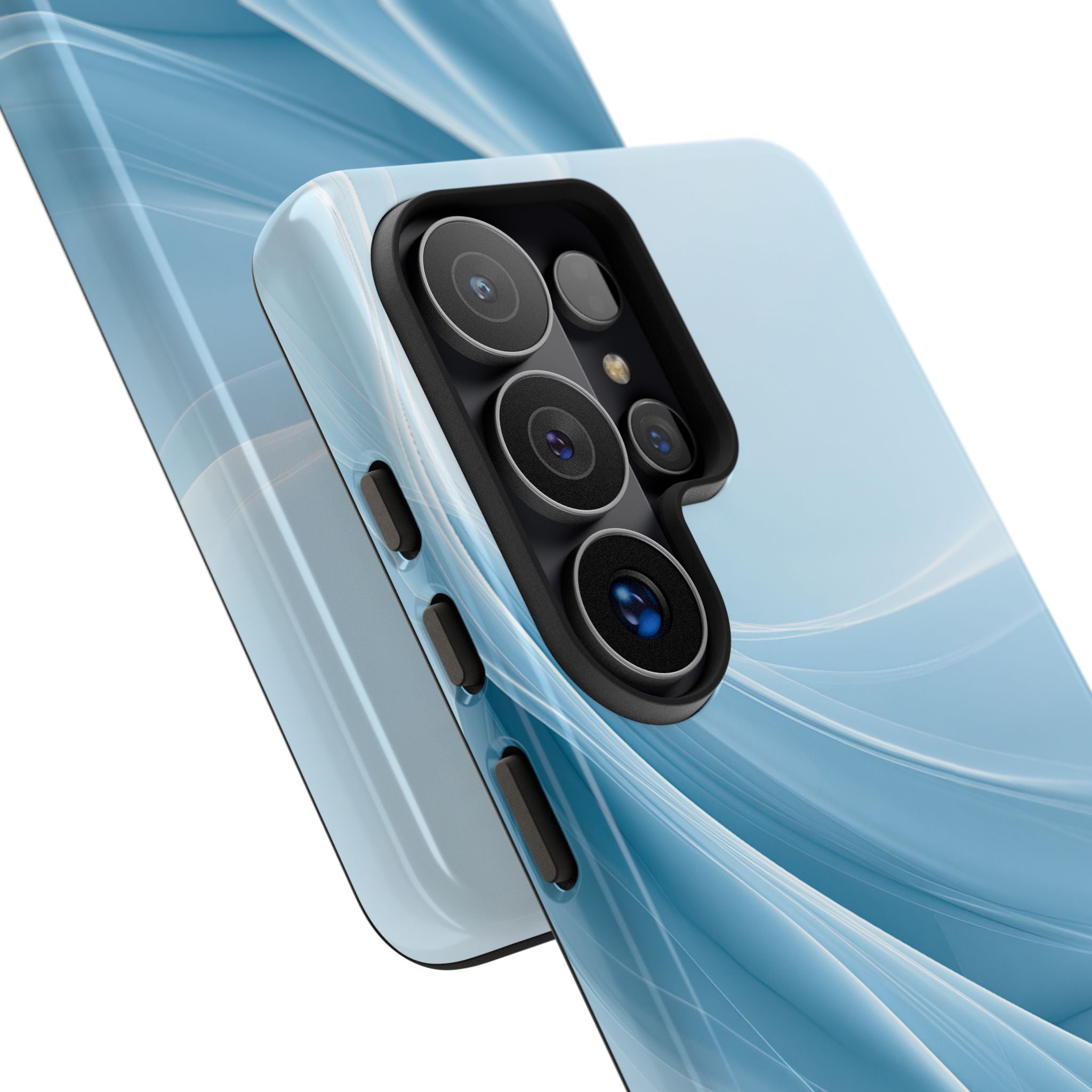 Blue Tough Phone Case for Samsung - Arctic Silk Drift