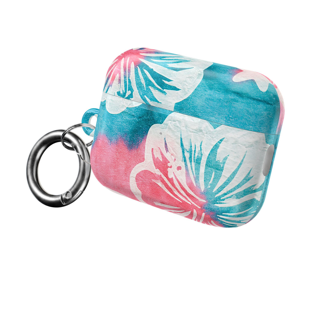 Tropical Hibiscus Bloom · Hard Case for AirPods & AirPods Pro · Teal
