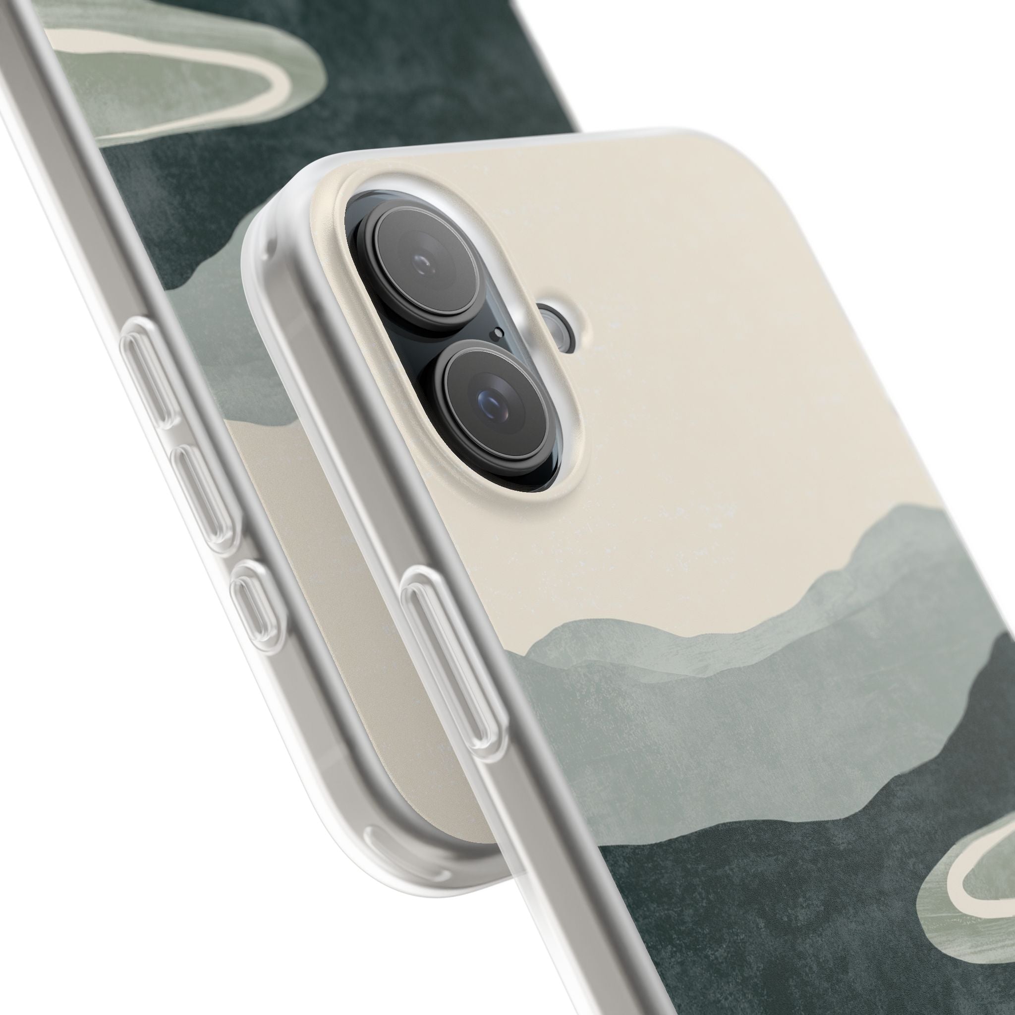 Green Lite Phone Case for iPhone - Misty Sage Valley