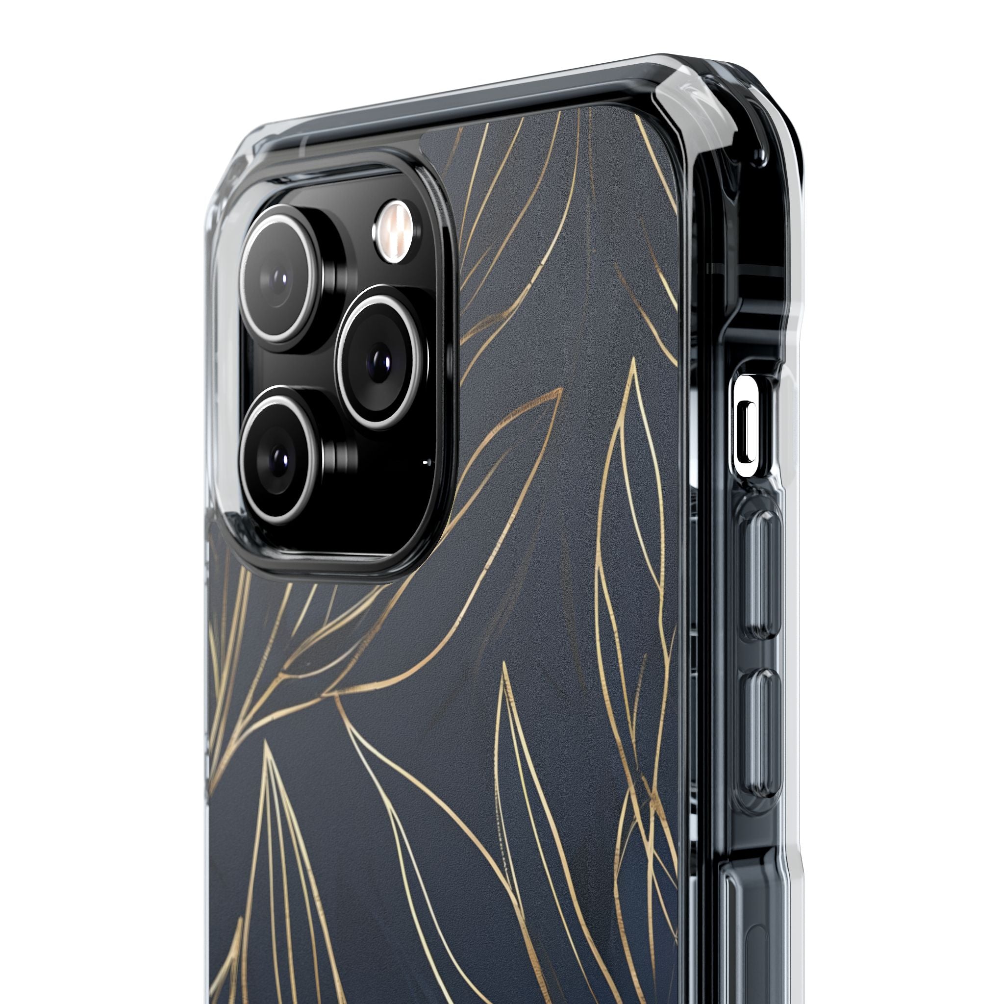 Gilded Navy Foliage · Impact Custodia per iPhone · Magsafe