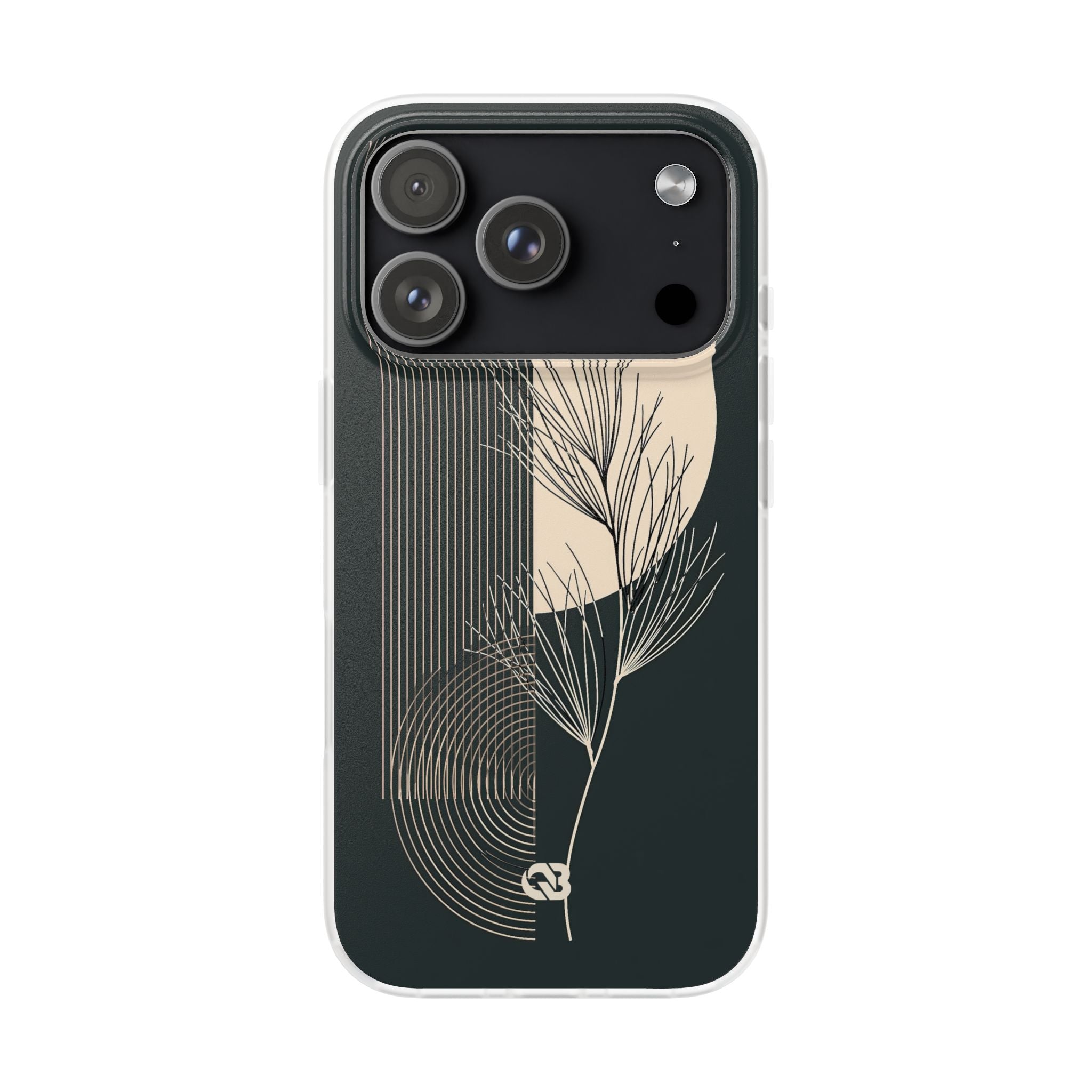 Black Lite Phone Case for iPhone - Obsidian Sand Willow