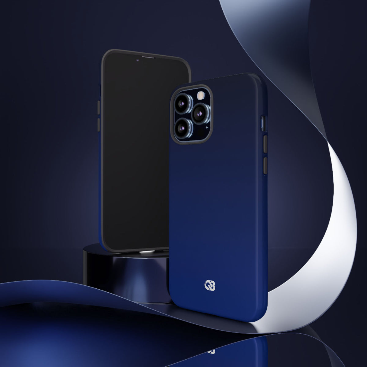 Midnight Cobalt Gradient · Tough Phone Case for iPhone · Blue