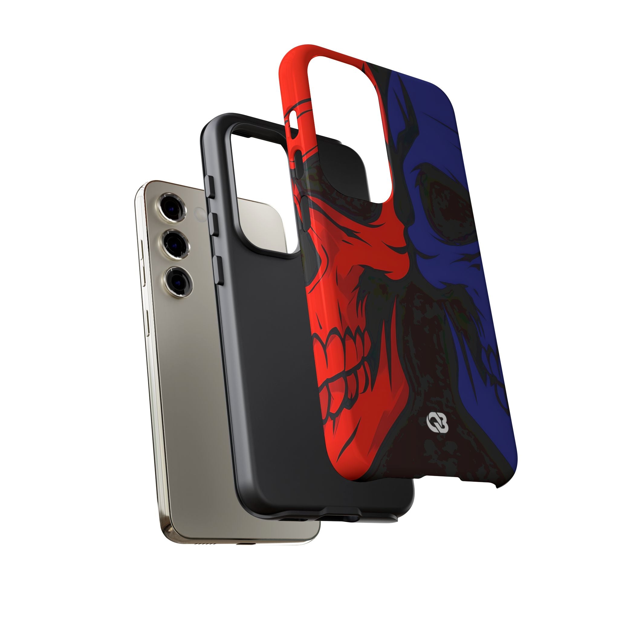 Crimson Cobalt Skulls · Tough Phone Case Samsungille