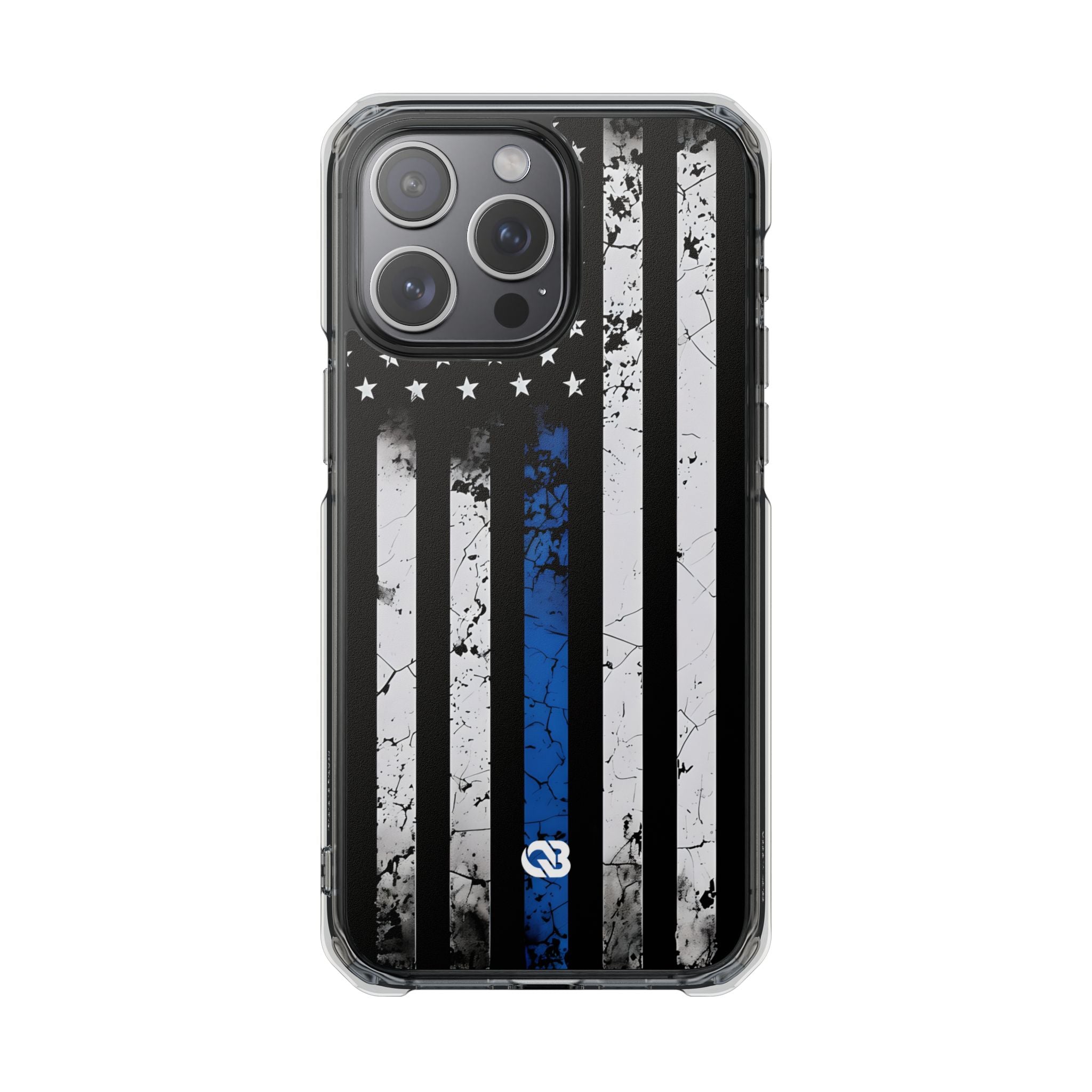 Gritty Cobalt Flag · Impact Phone Case for iPhone · Magsafe