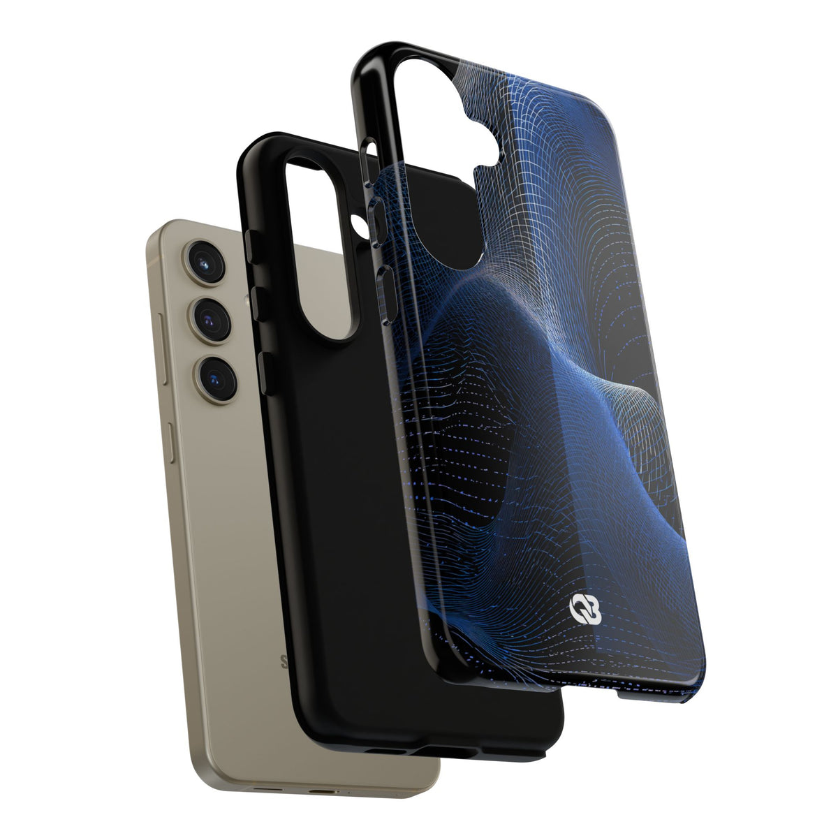 Blue Tough Phone Case for Samsung - Electric Blue Flux
