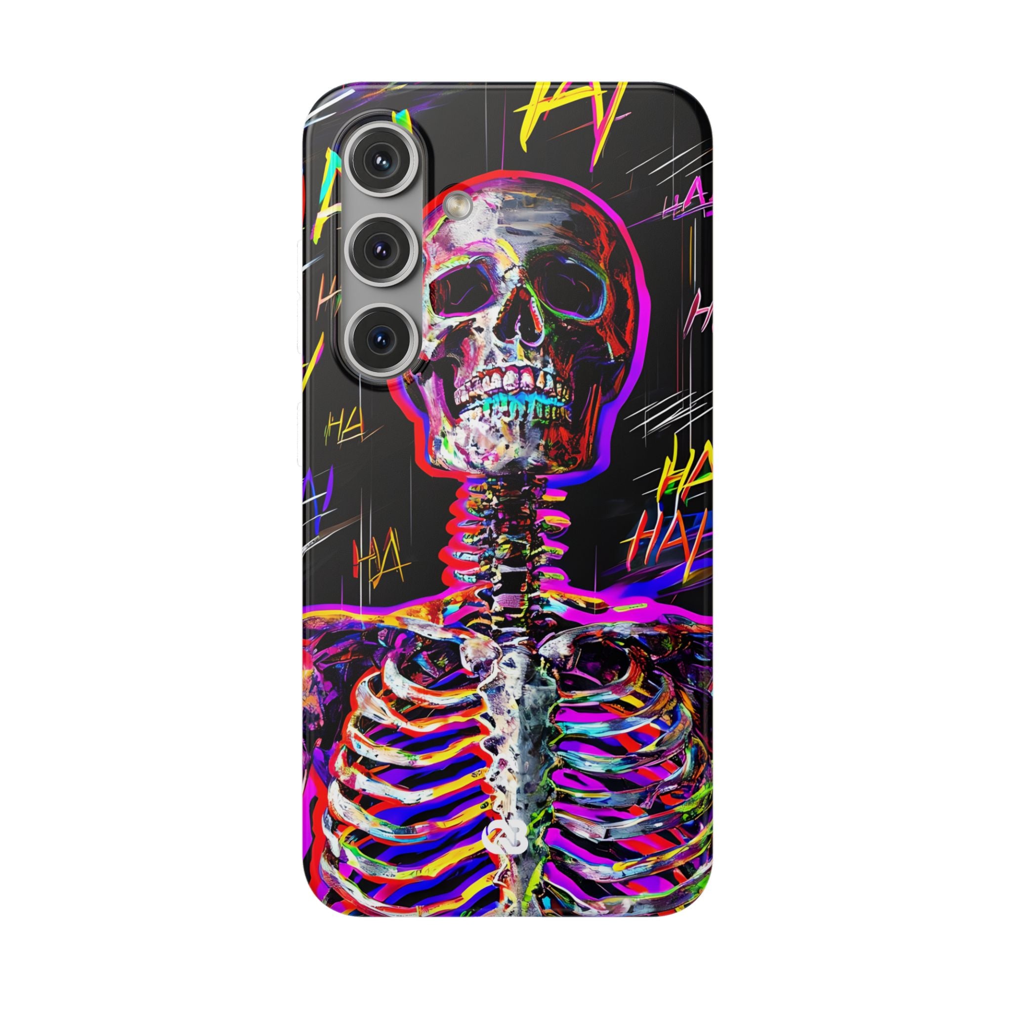 Neon Glitch Skeleton · Soft Handyhülle für Samsung