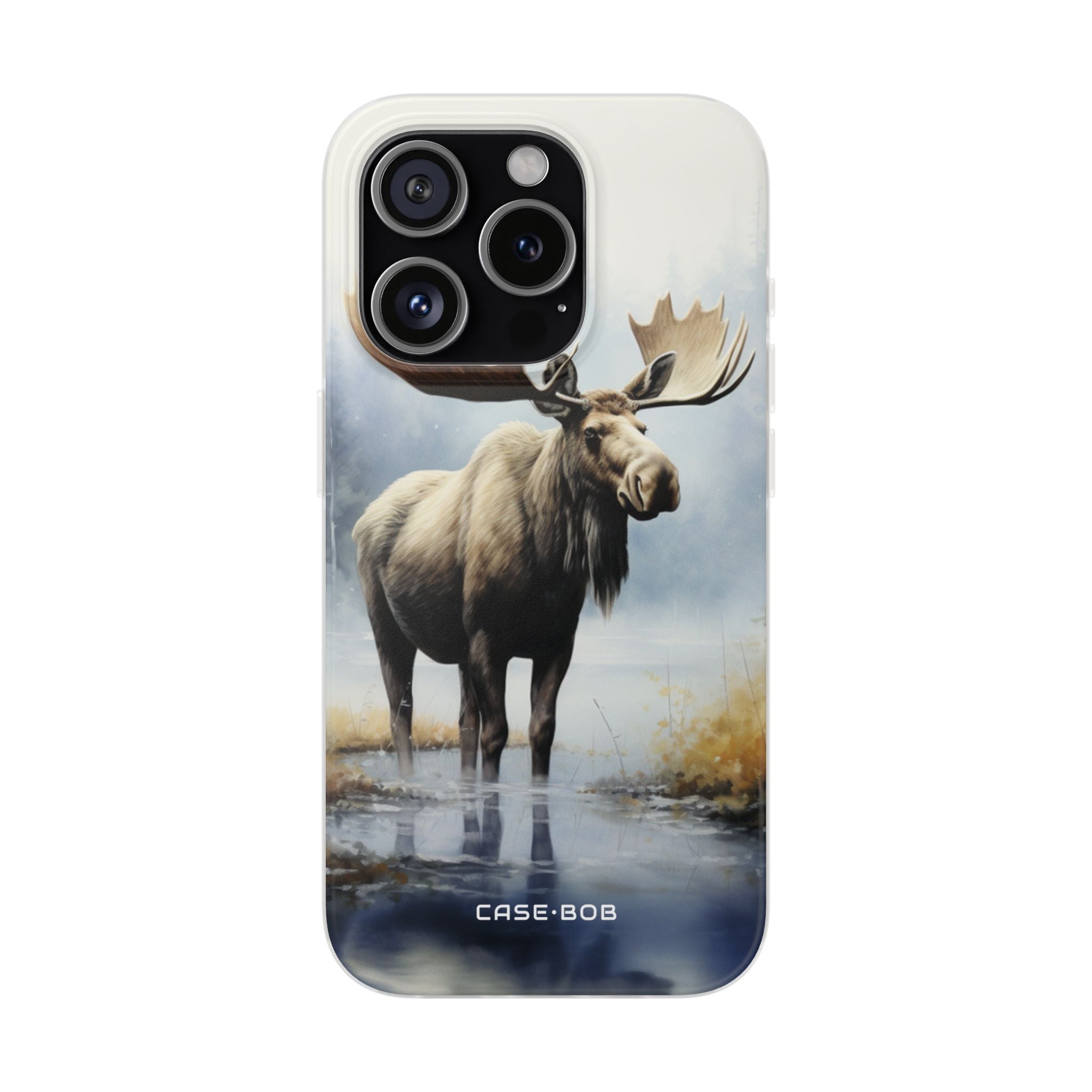 Elch Spiegelung iPhone 15 Pro Case - Soft