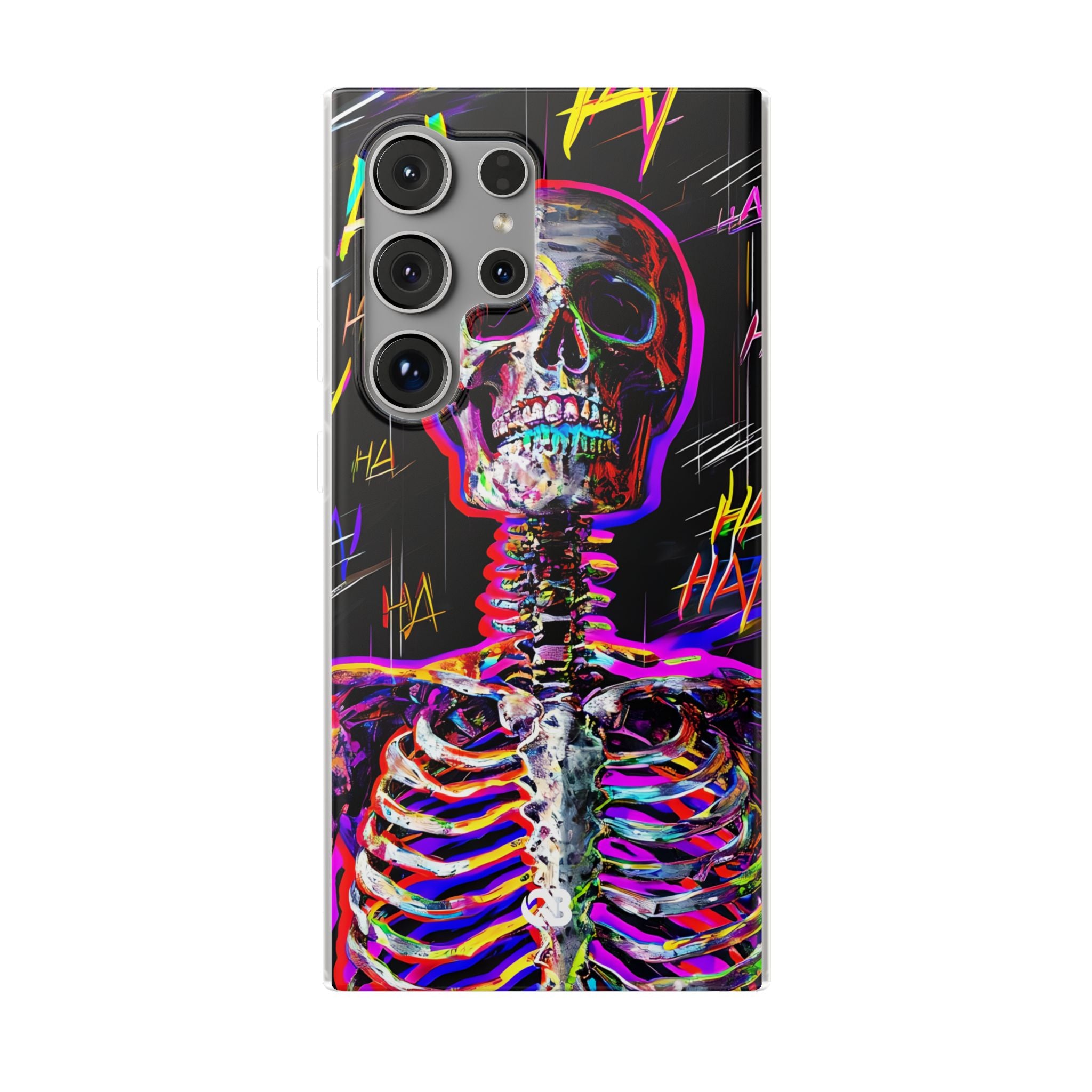 Neon Glitch Skeleton · Soft Handyhülle für Samsung