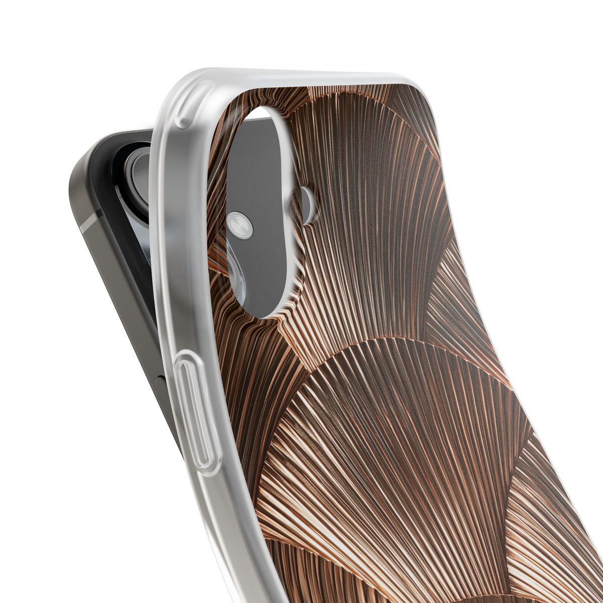 Rose Gilded Fan · Lite Phone Case for iPhone · Gold