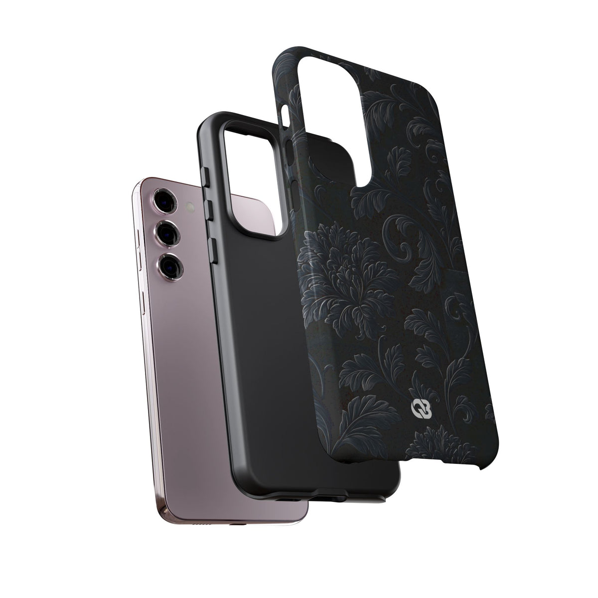 Obsidian Damask · Tough Phone Case for Samsung · Black