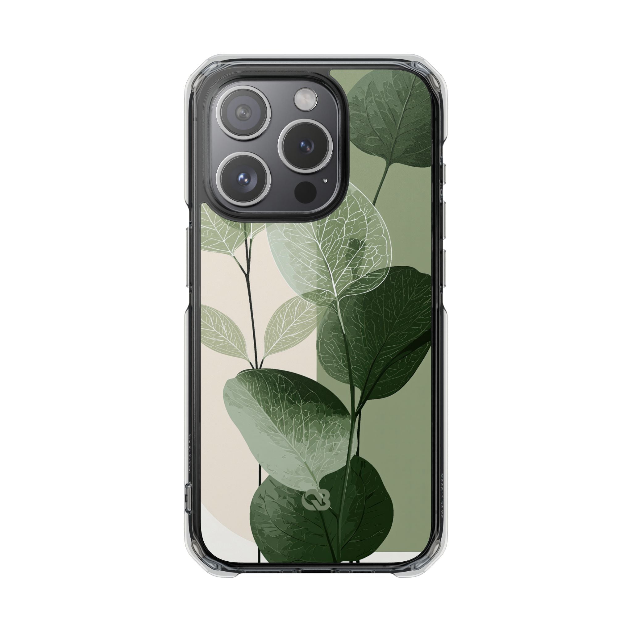 Green Impact MagSafe Phone Case for iPhone - Sage Leaf Skeletals