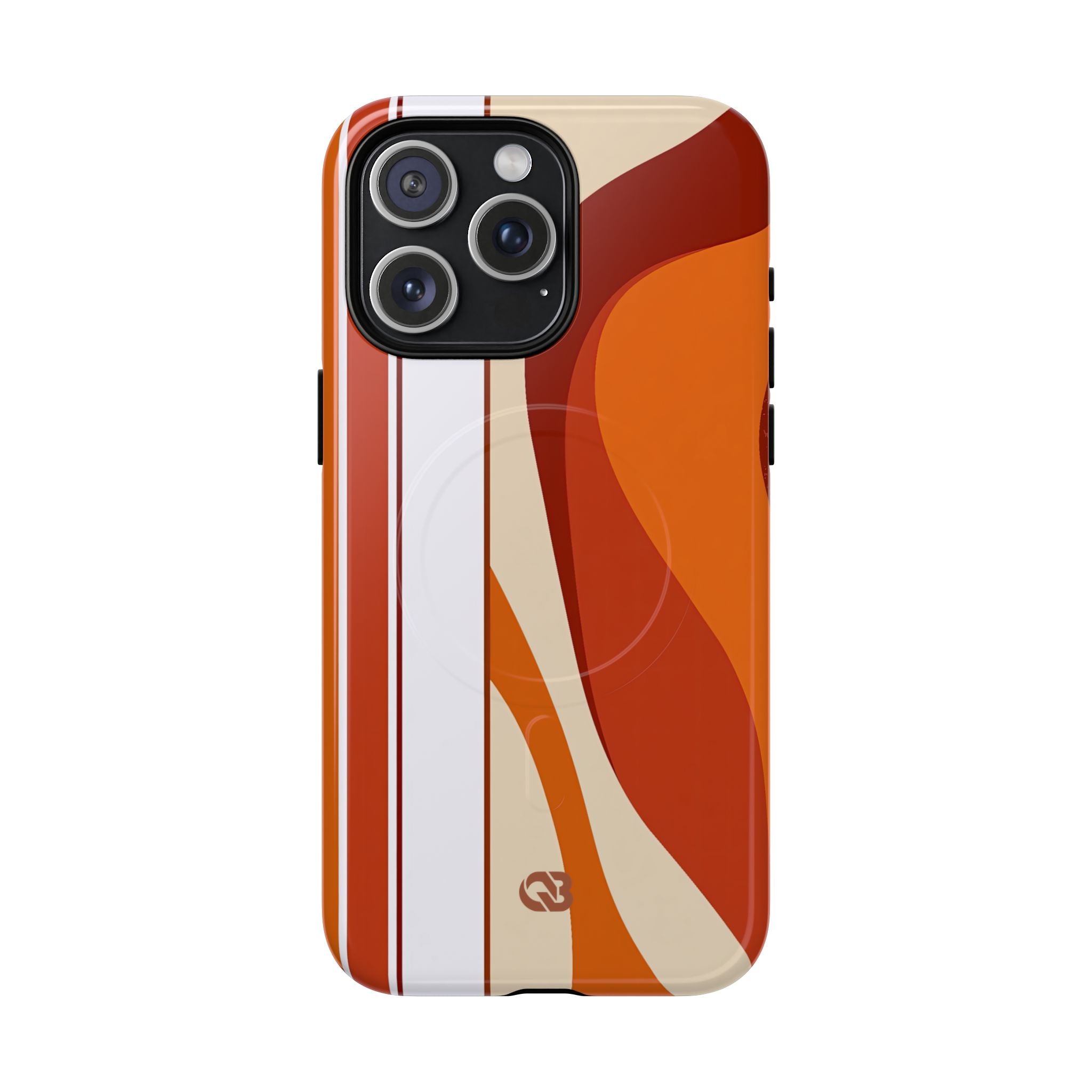 Orange Tough 2.0 Magsafe Phone Case for iPhone - Terracotta Metro Line
