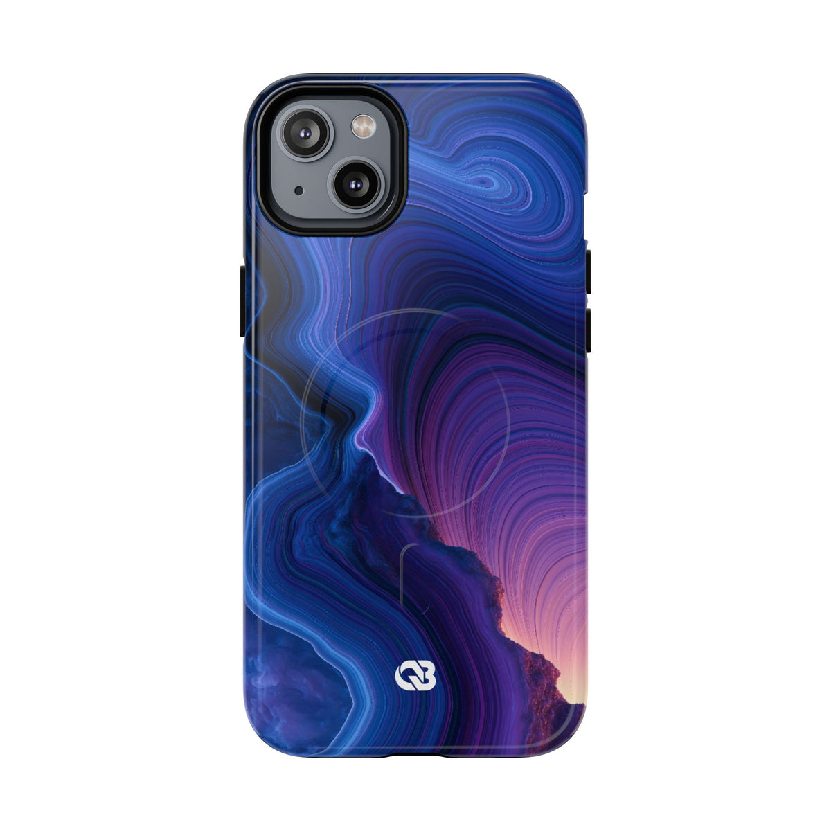 Radiant Strata · Tough 2.0 Magnetic Phone Case for iPhone · Blue