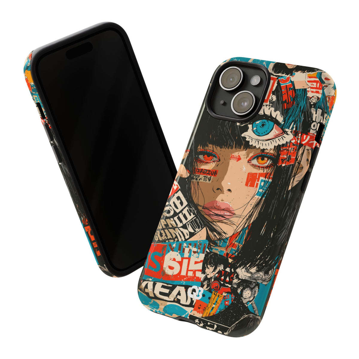 Shibuya Street Collage · Tough Phone Case for iPhone · Red