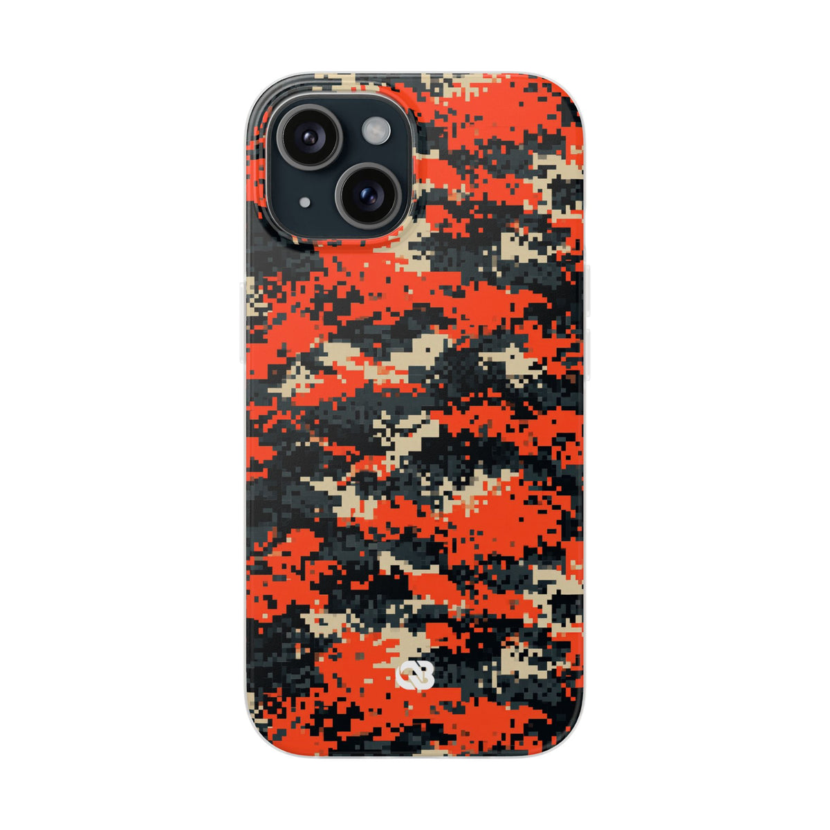 Signal Pixel Camo · Lite Phone Case for iPhone · Orange