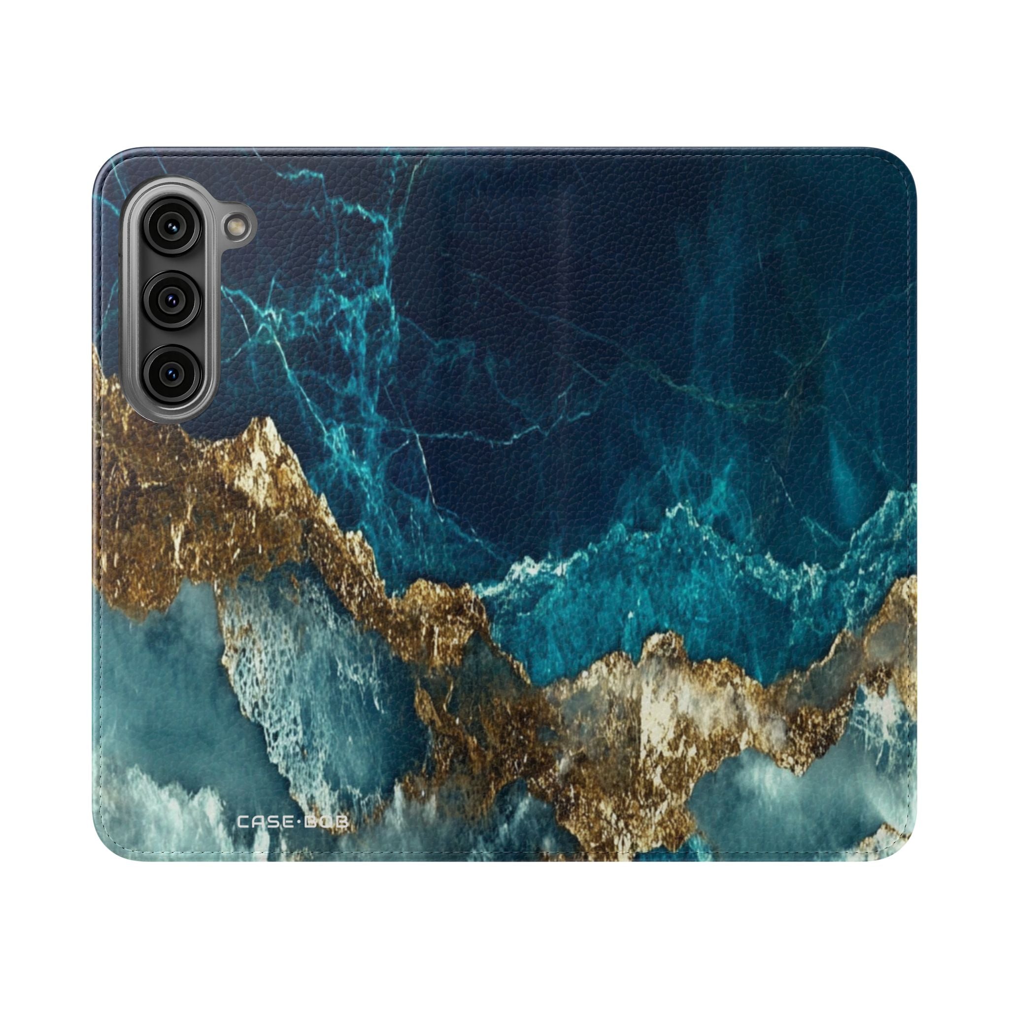 Golden Fracture Teal - Samsung S23 Cover - Pung