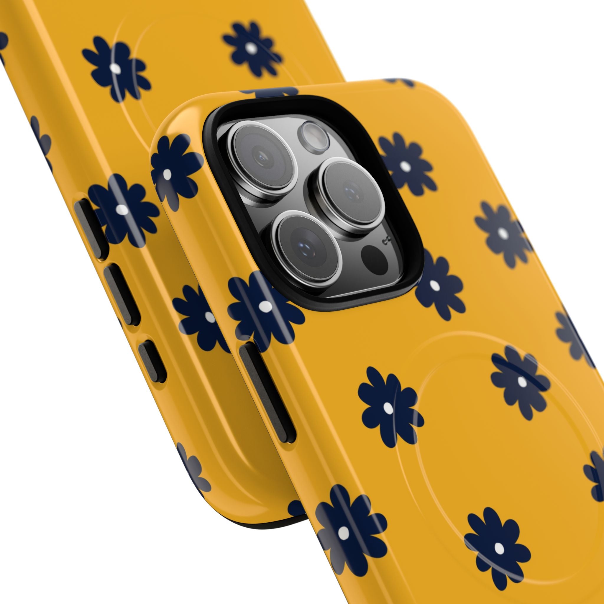 Navy Daisy Mustard · Tough+ Phone Case for iPhone · Magsafe