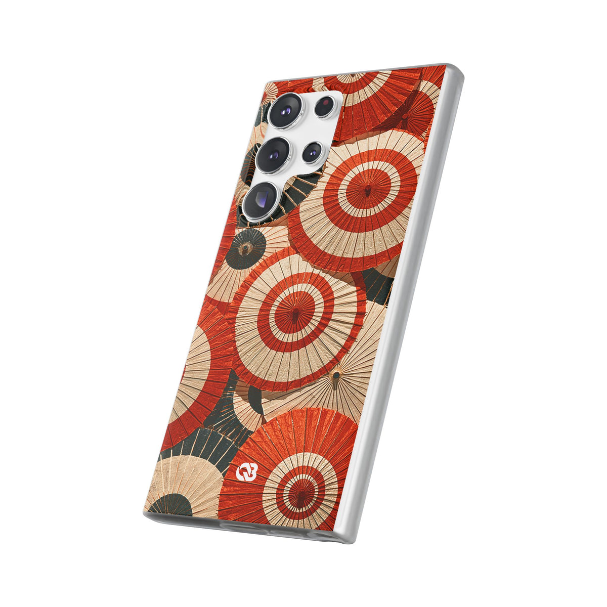Vermilion Wagasa Motif · Lite Phone Case for Samsung · Red