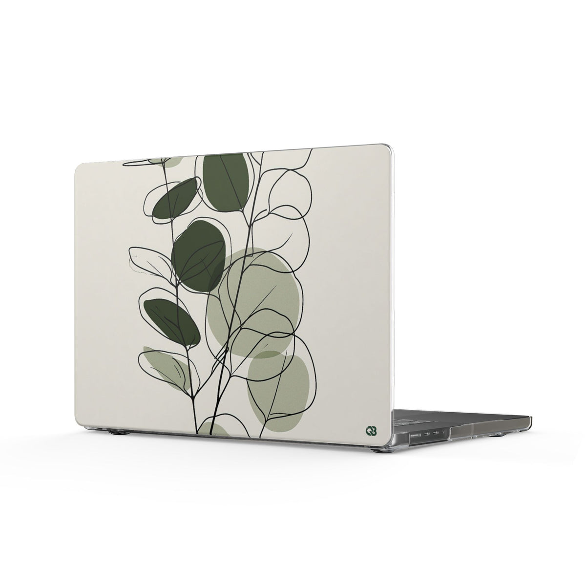 Eucalyptus Foliage Study · Clear Hard Case for MacBook · Green