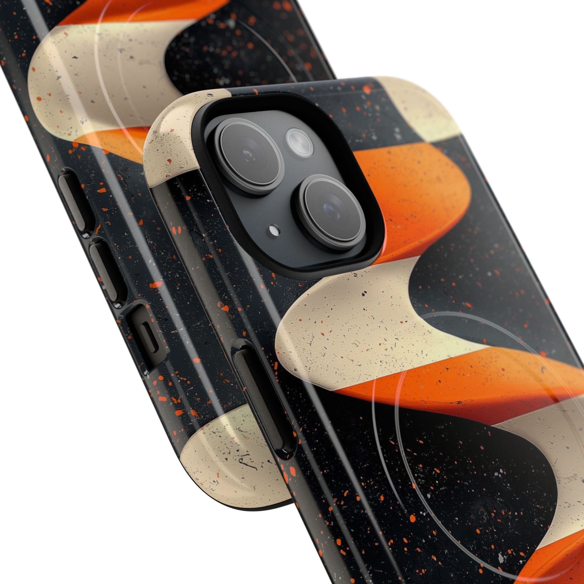 Orange Grit Twist · Tough+ Phone Case for iPhone · Magsafe