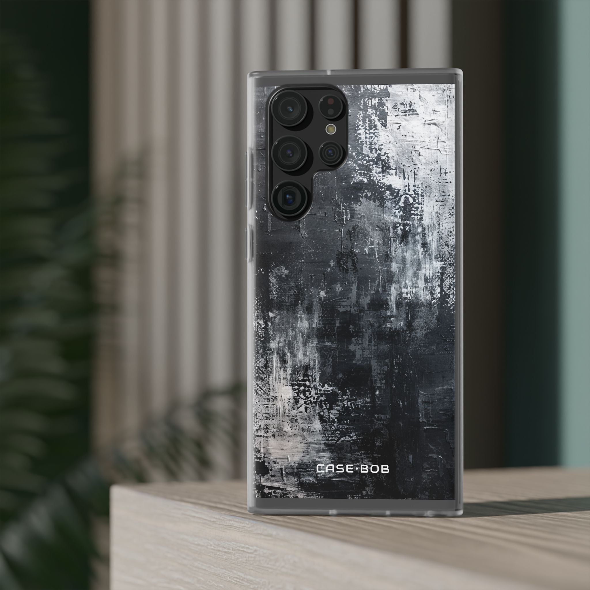 Textured Blackscape Samsung S22 Ultra Case - Soft