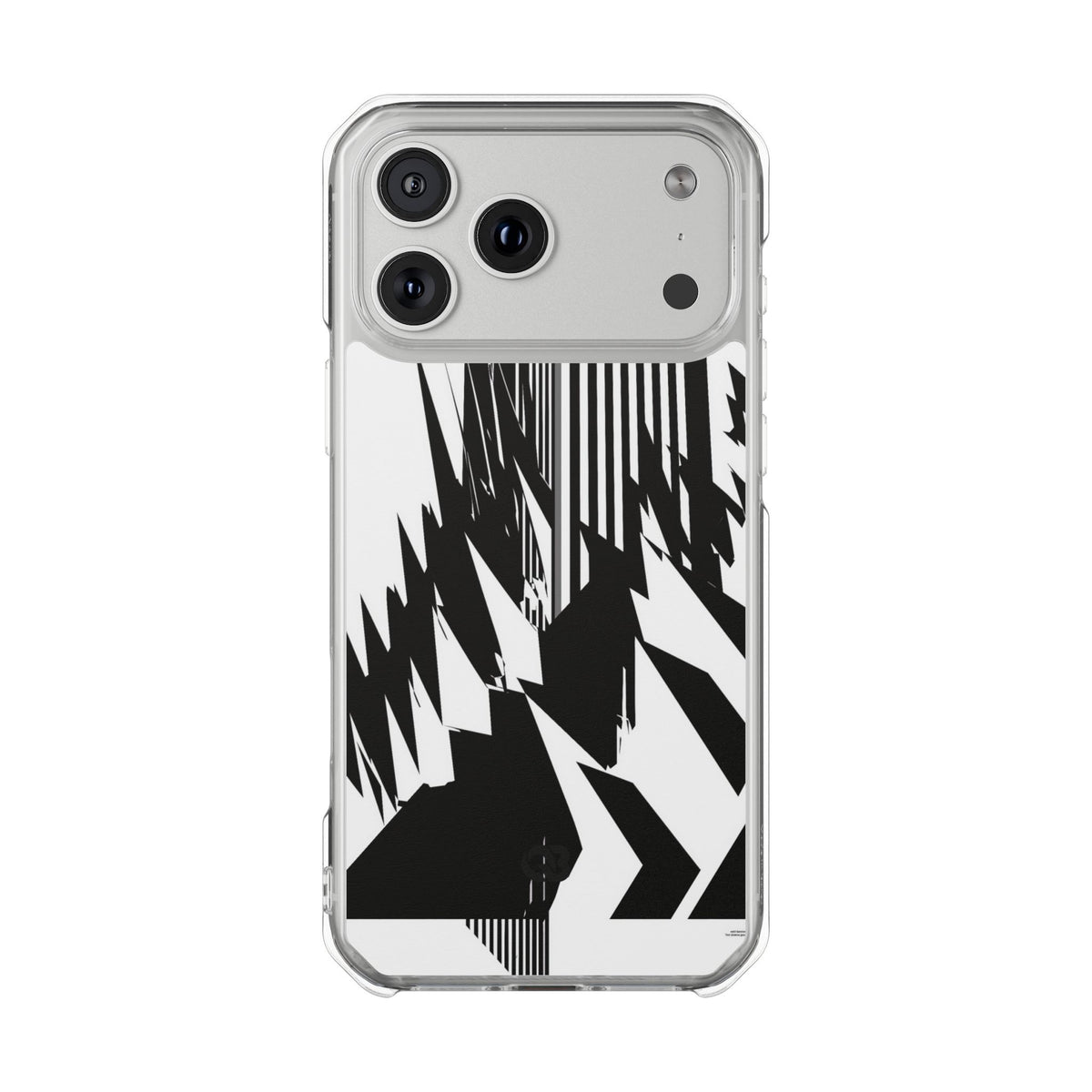 White Impact MagSafe Phone Case for iPhone - Shattered Vector Spire