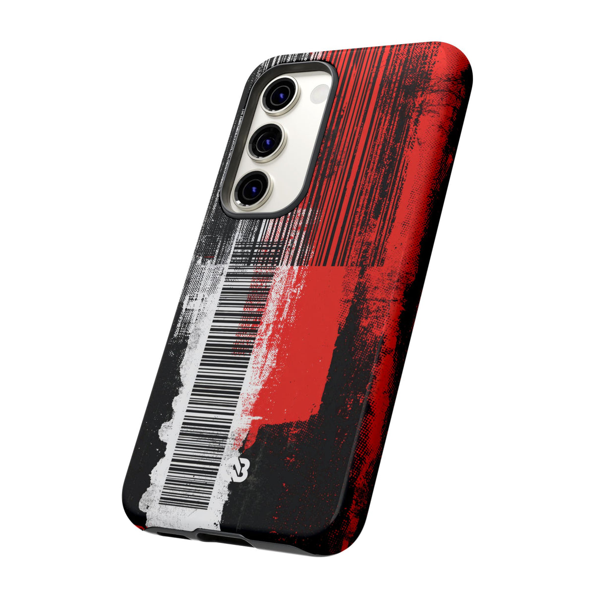 Distorted Barcode · Tough Phone Case for Samsung · Black