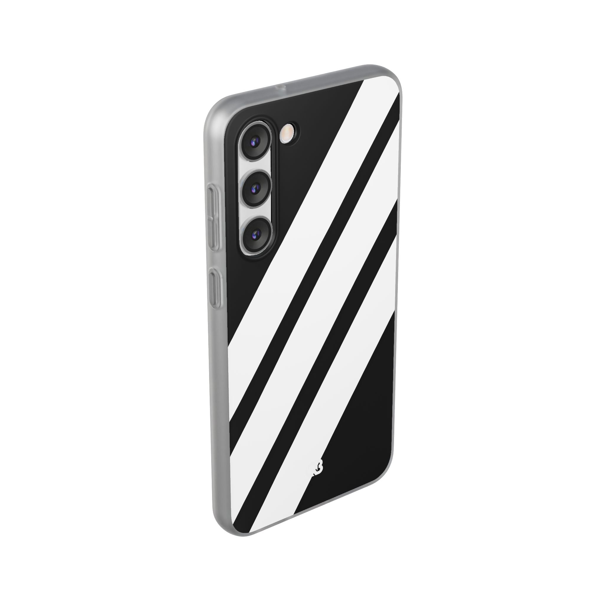 Obsidian White Bars · Soft Phone Case for Samsung