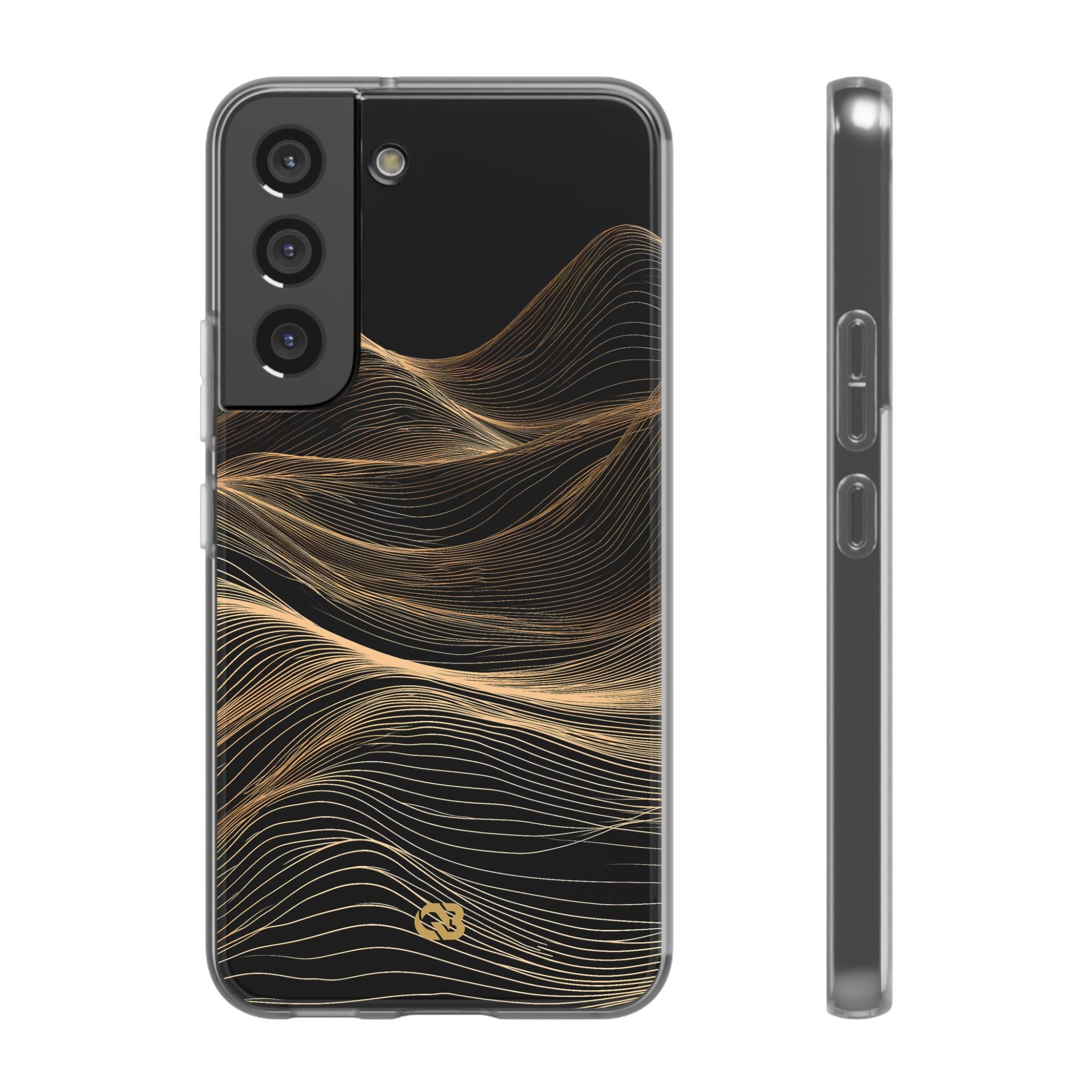 Black Lite Phone Case for Samsung - Copper Topo Ridge