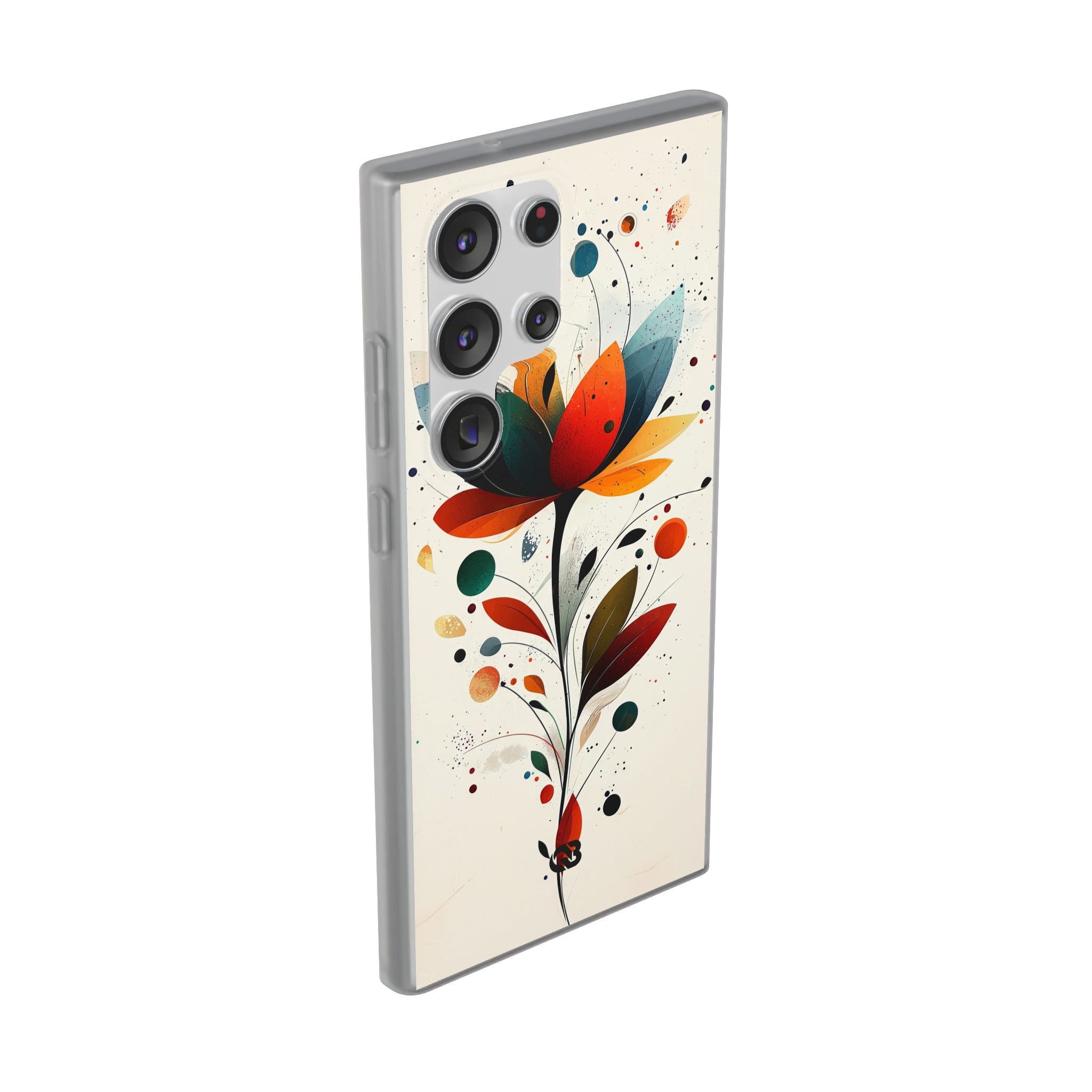 Burnt Petal Abstract · Soft Handyhülle für Samsung