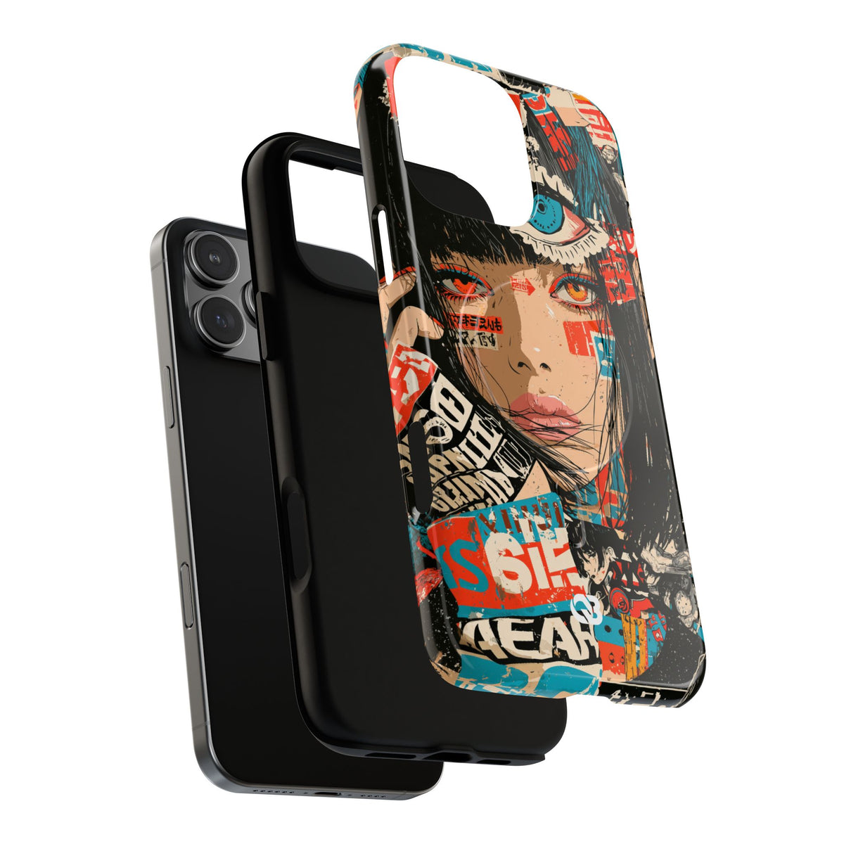 Shibuya Street Collage · Tough 2.0 Magnetic Phone Case for iPhone · Red