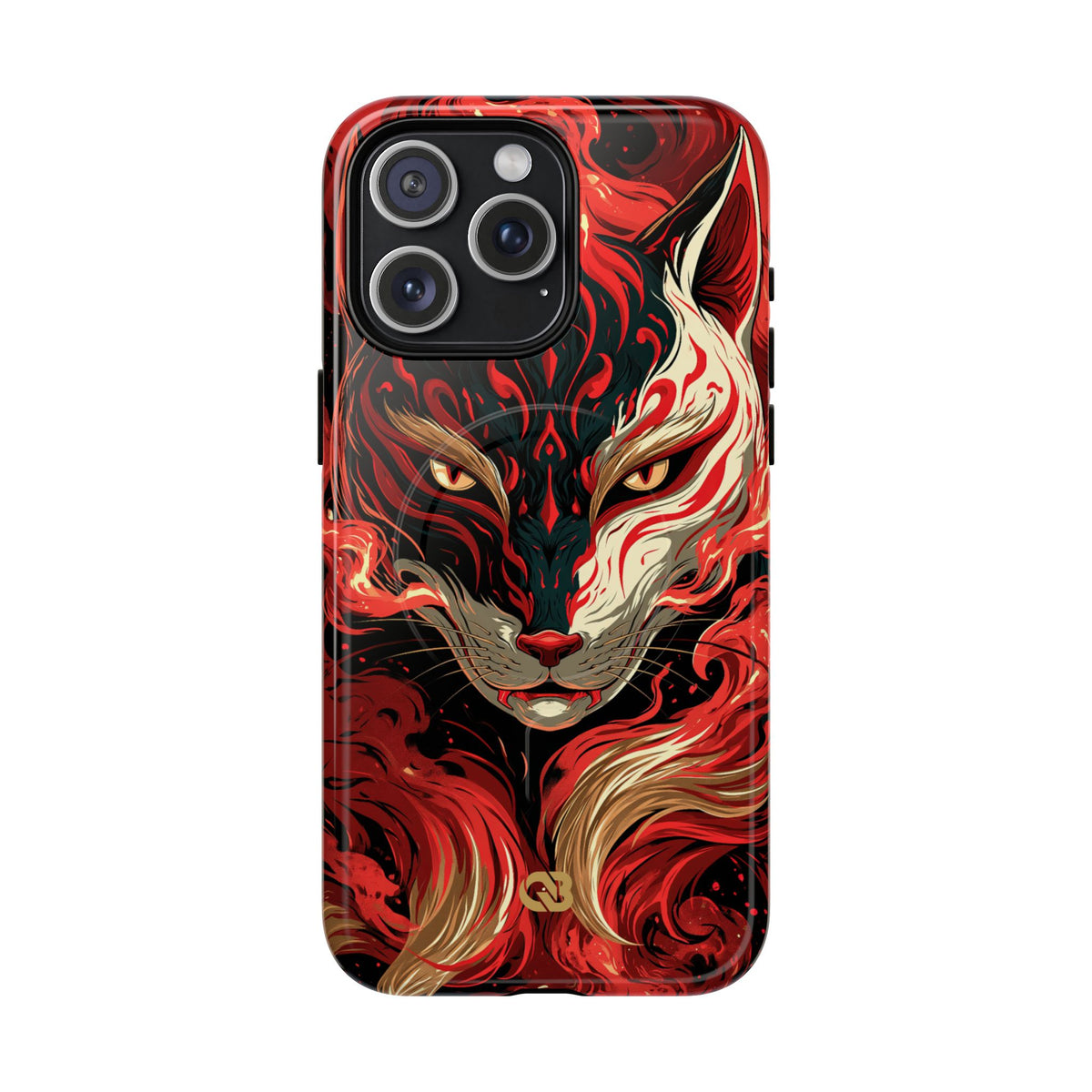 Crimson Kitsune Spirit · Tough 2.0 Magnetic Phone Case for iPhone · Red