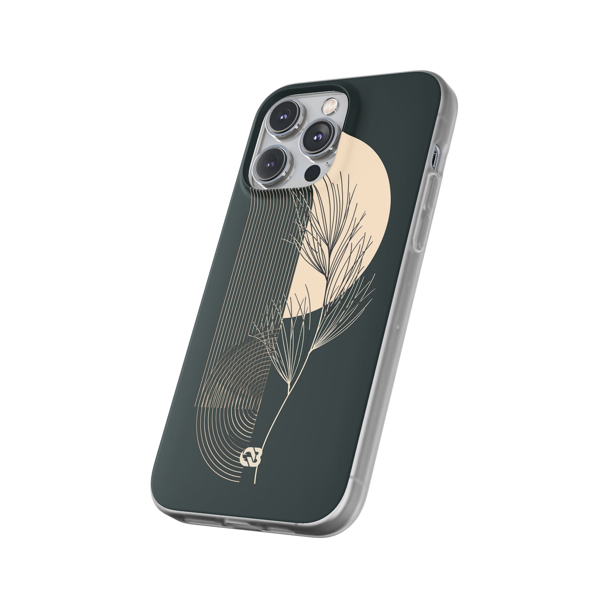 Black Lite Phone Case for iPhone - Obsidian Sand Willow