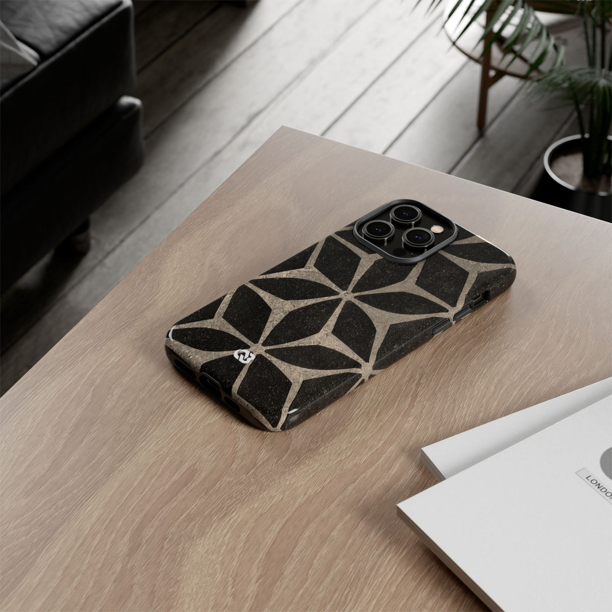 Concrete Mosaic Star · Tough Phone Case for iPhone · Black