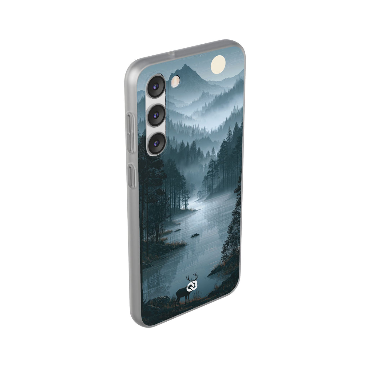Silent Nordic Fjord · Lite Phone Case for Samsung · Blue