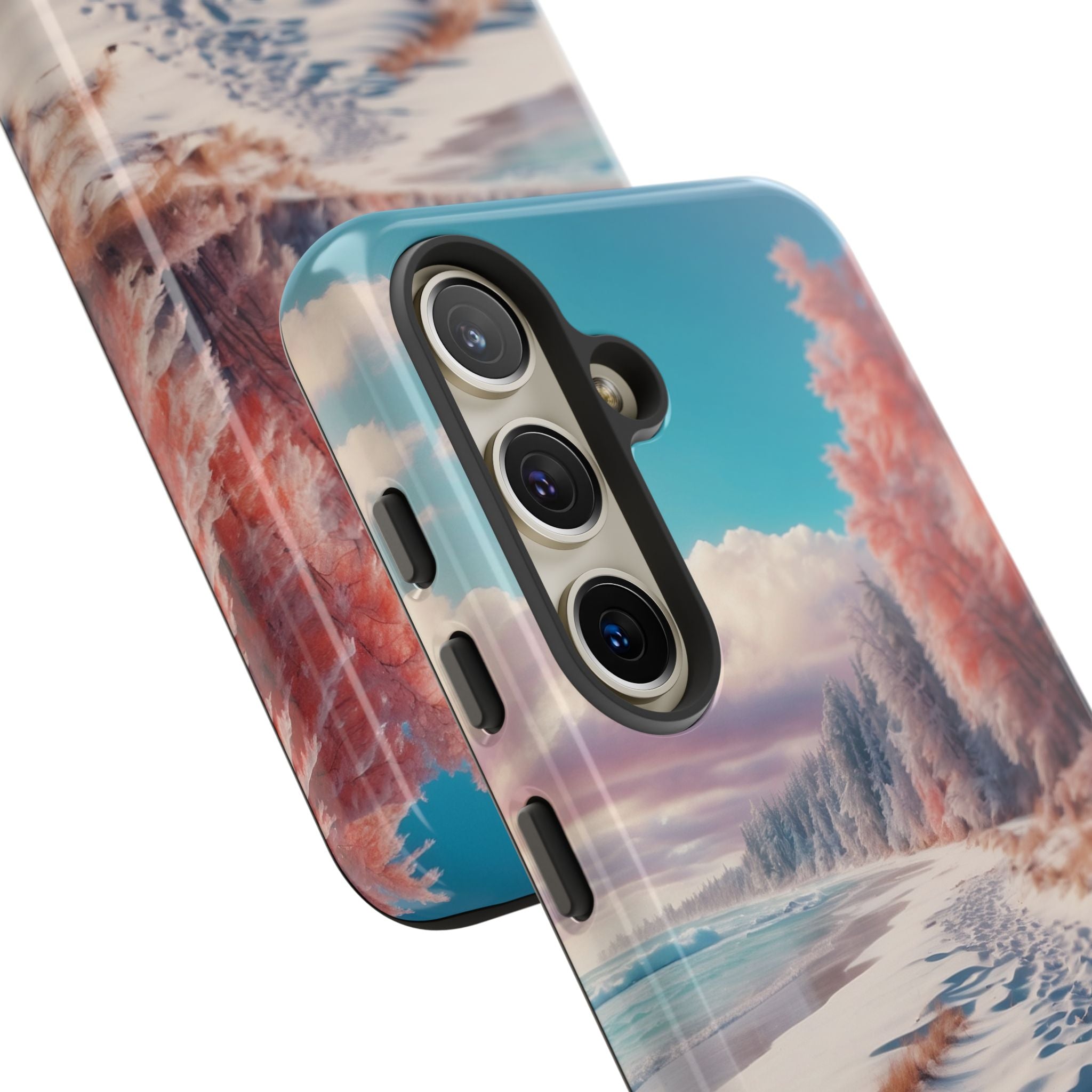 Snowy Footprints Samsung S24 Case - Tough