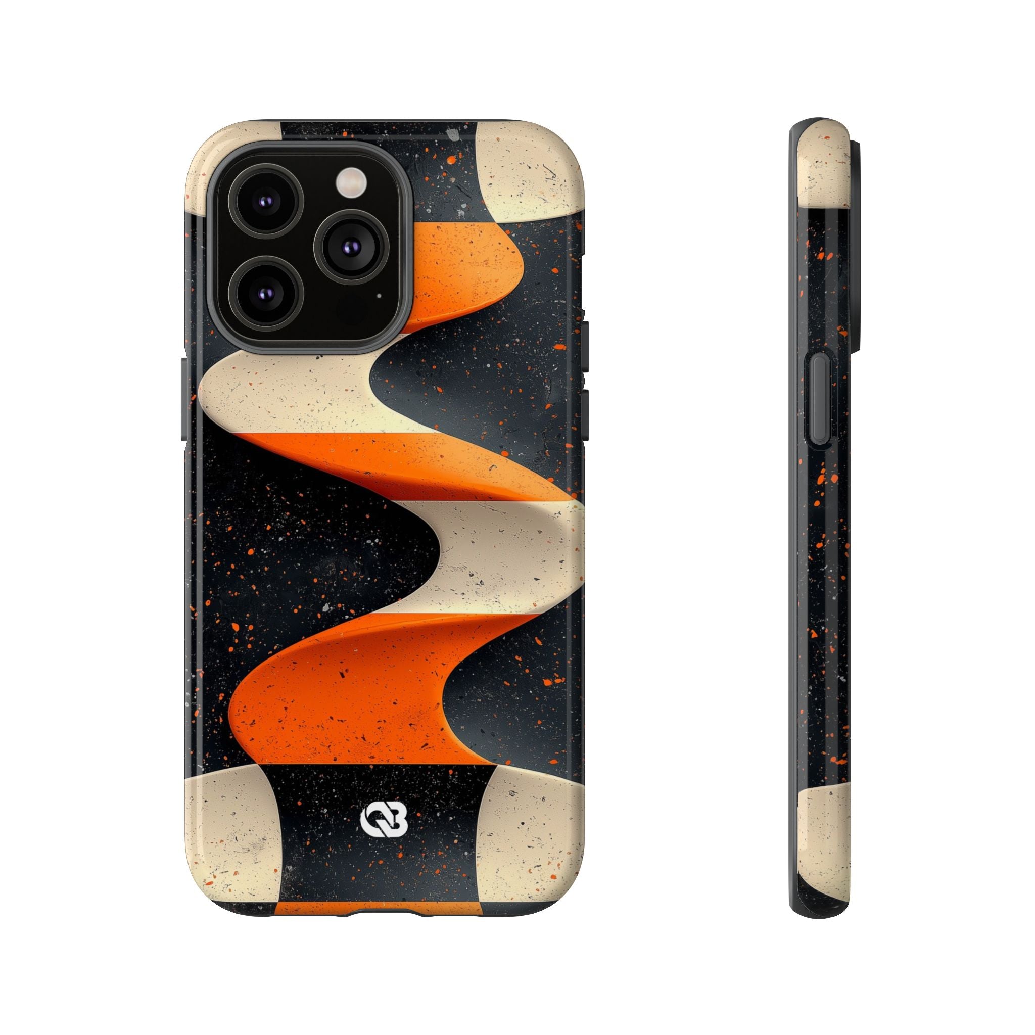 Orange Grit Twist · Tough Phone Case for iPhone