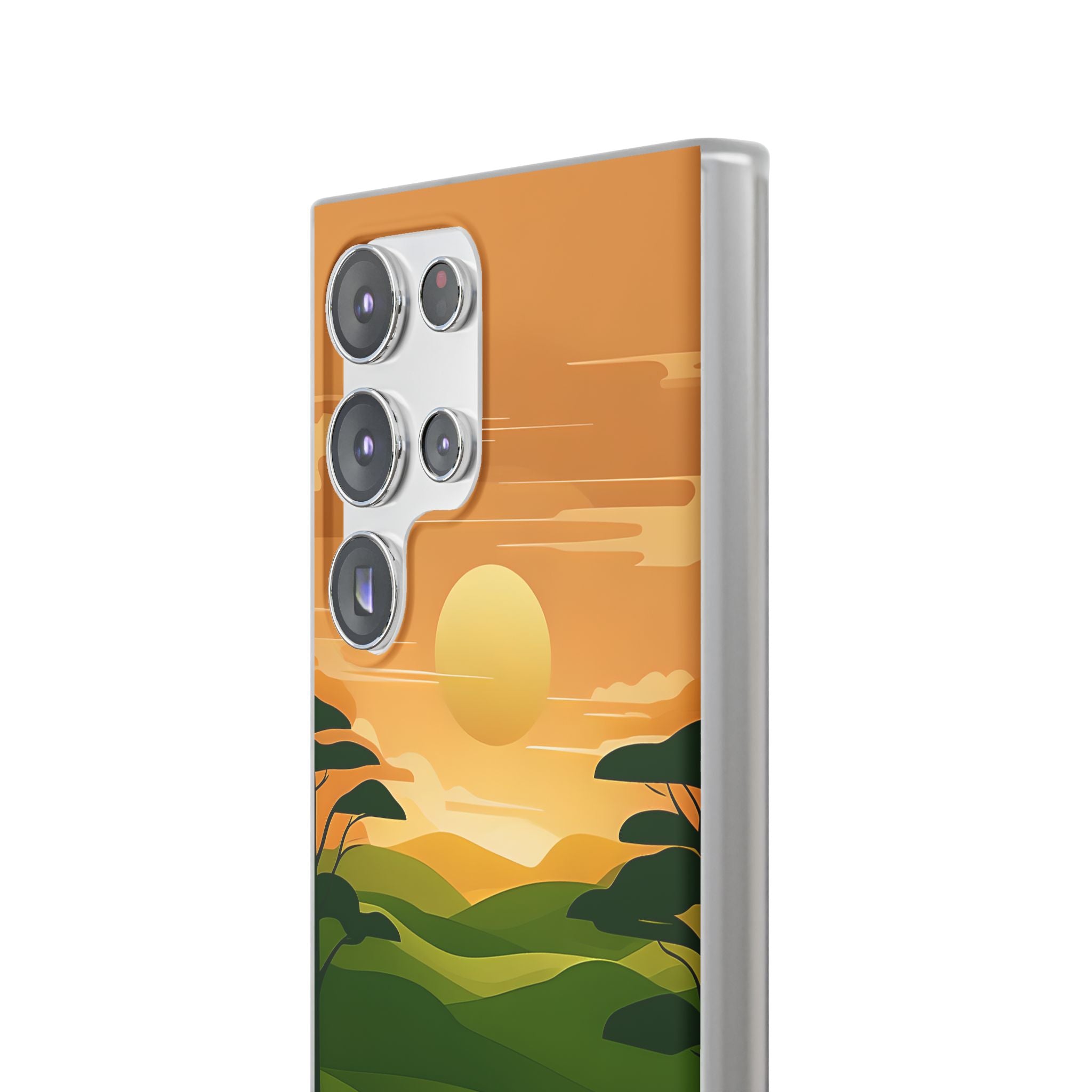Verdant Horizon Sun · Soft Phone Case for Samsung