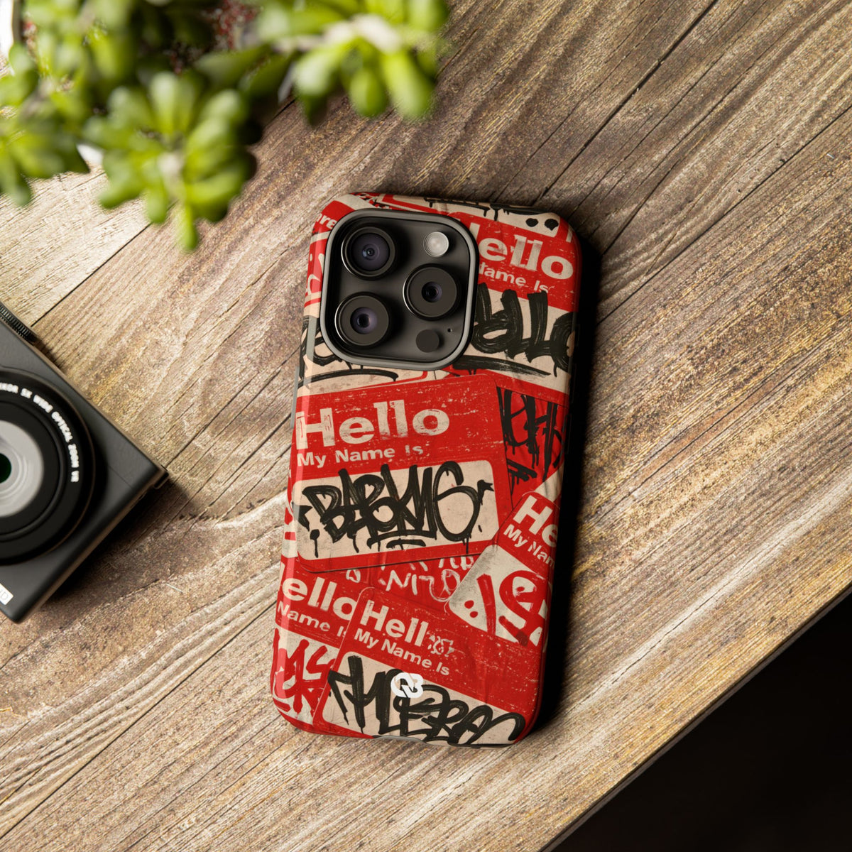 Slap Tag Collage · Tough Phone Case for iPhone · Red