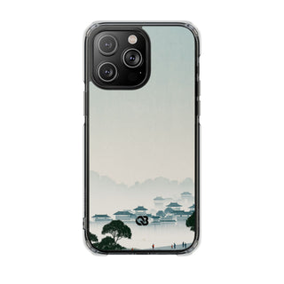 Blue Impact MagSafe Phone Case for iPhone - Mist Valley Pagoda