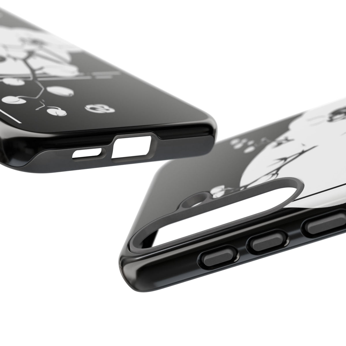 Nocturne Orchid Bloom · Tough Phone Case for Samsung · Black