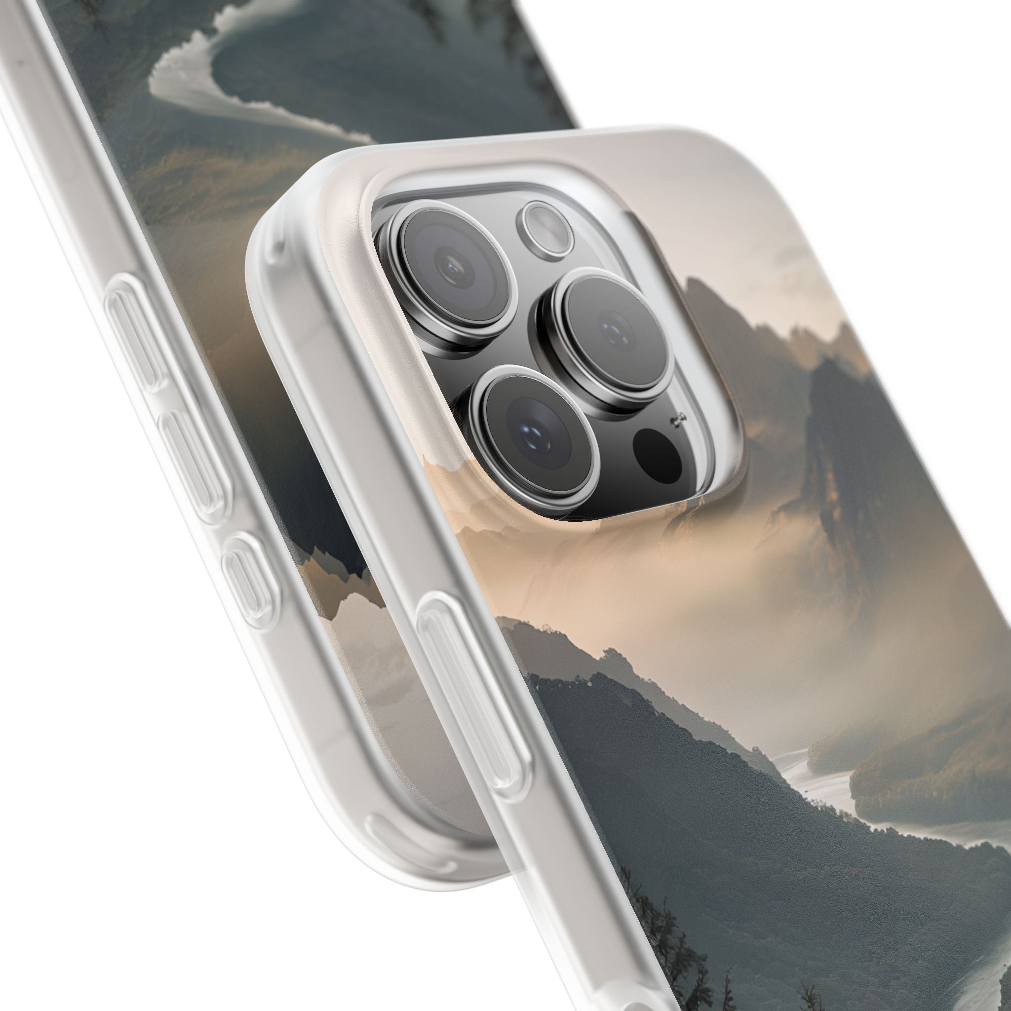 Golden Summit Valley · Soft Phone Case for iPhone